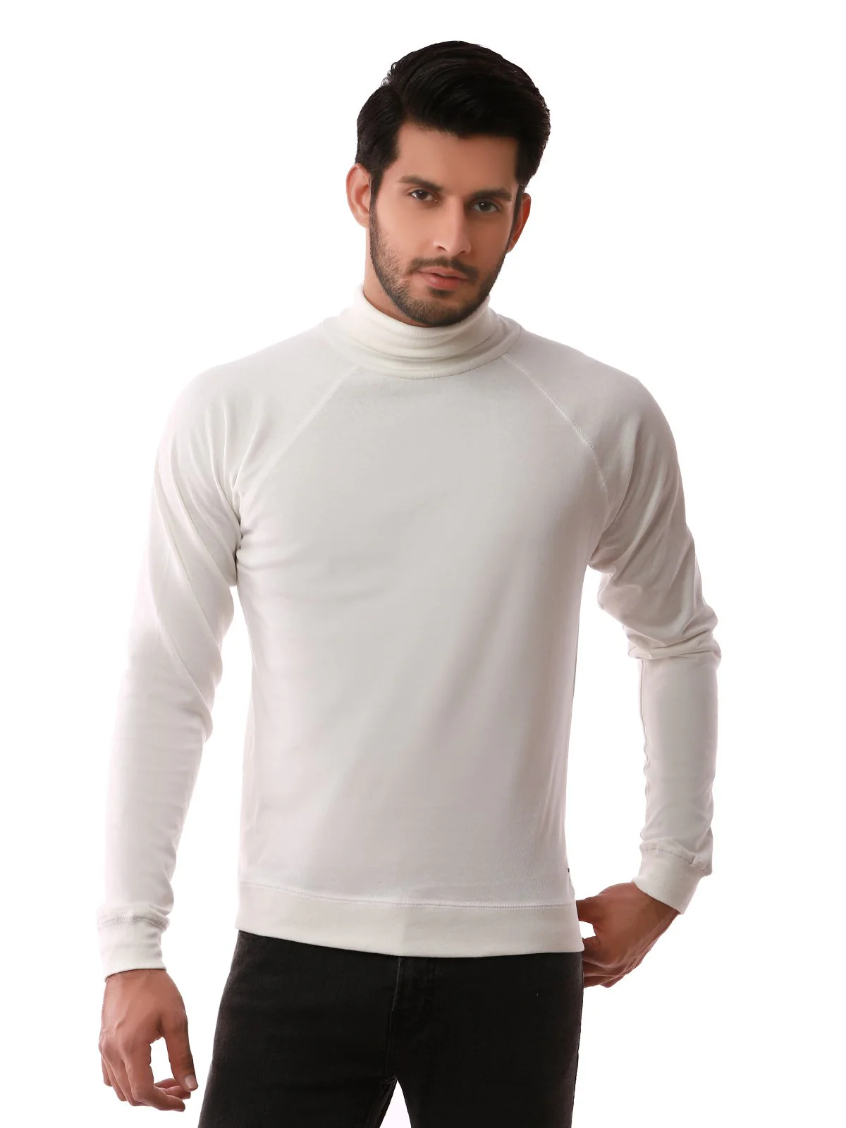 Men's Off White SweatShirt - EMTSS19-050