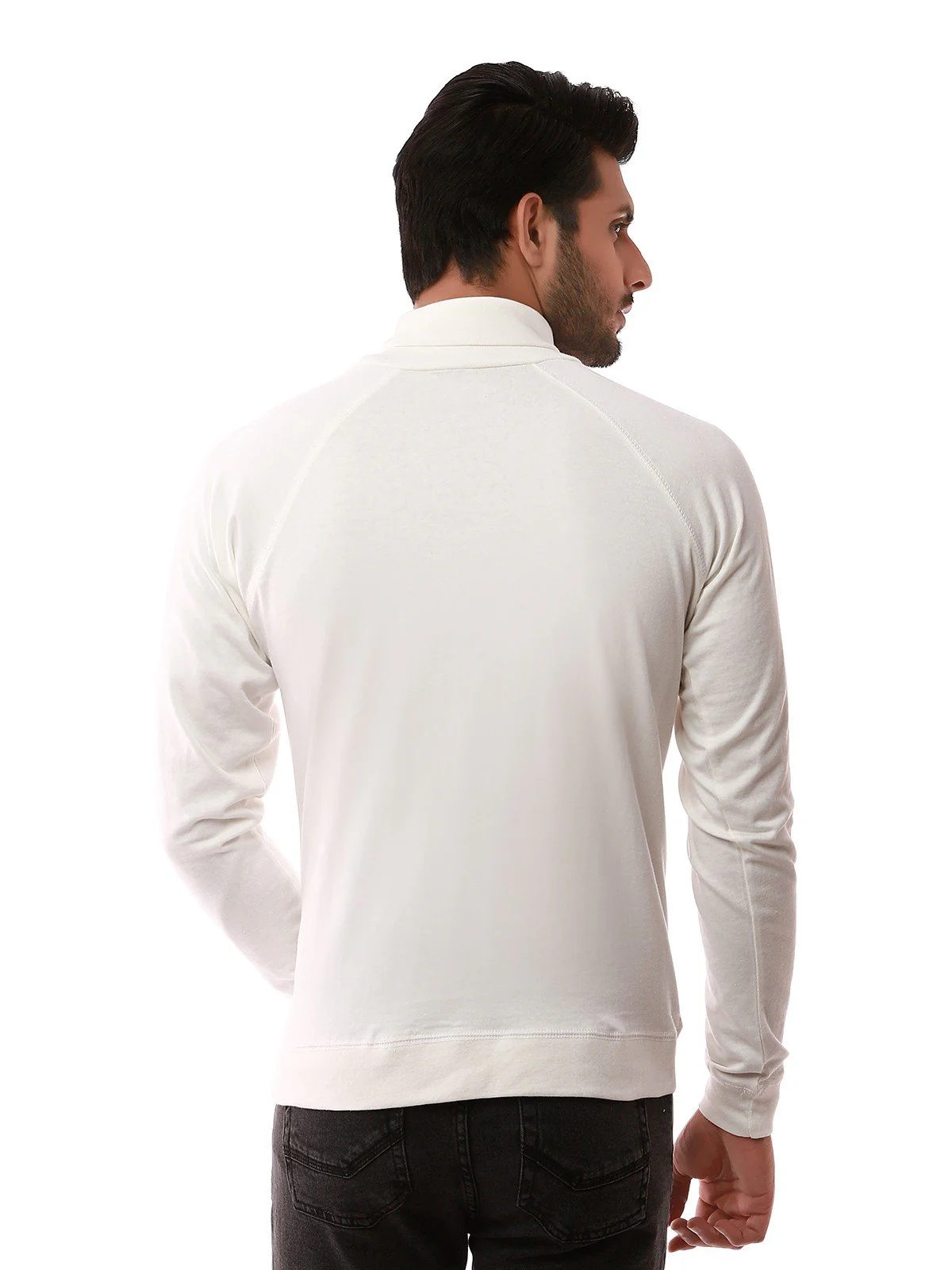 Men's Off White SweatShirt - EMTSS19-050 - Image 2