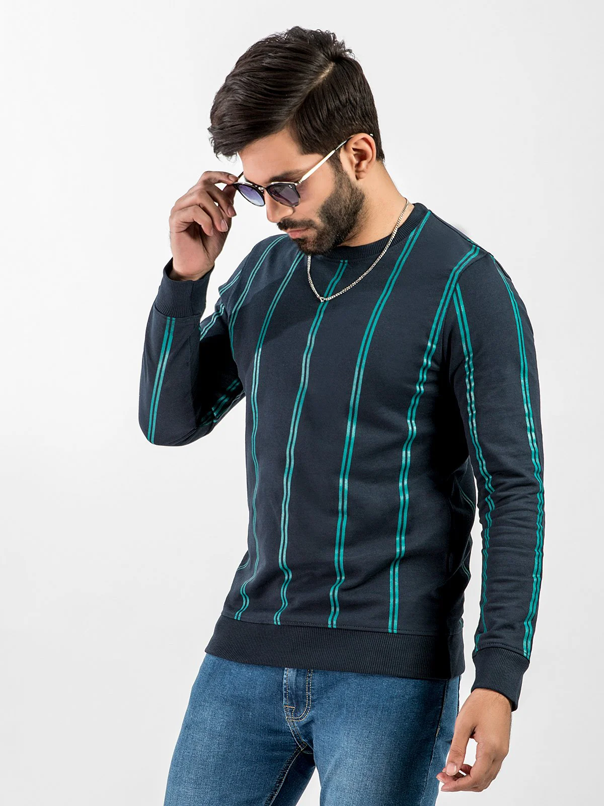 Men's Navy Blue SweatShirt - EMTSS20-002 - Image 2