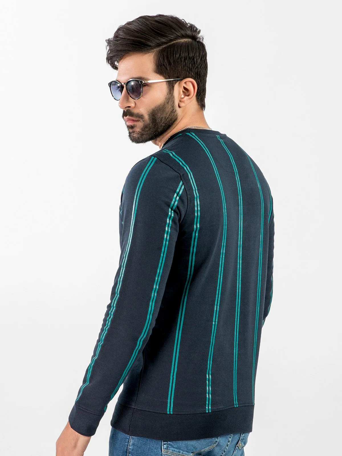 Men's Navy Blue SweatShirt - EMTSS20-002 - Image 3