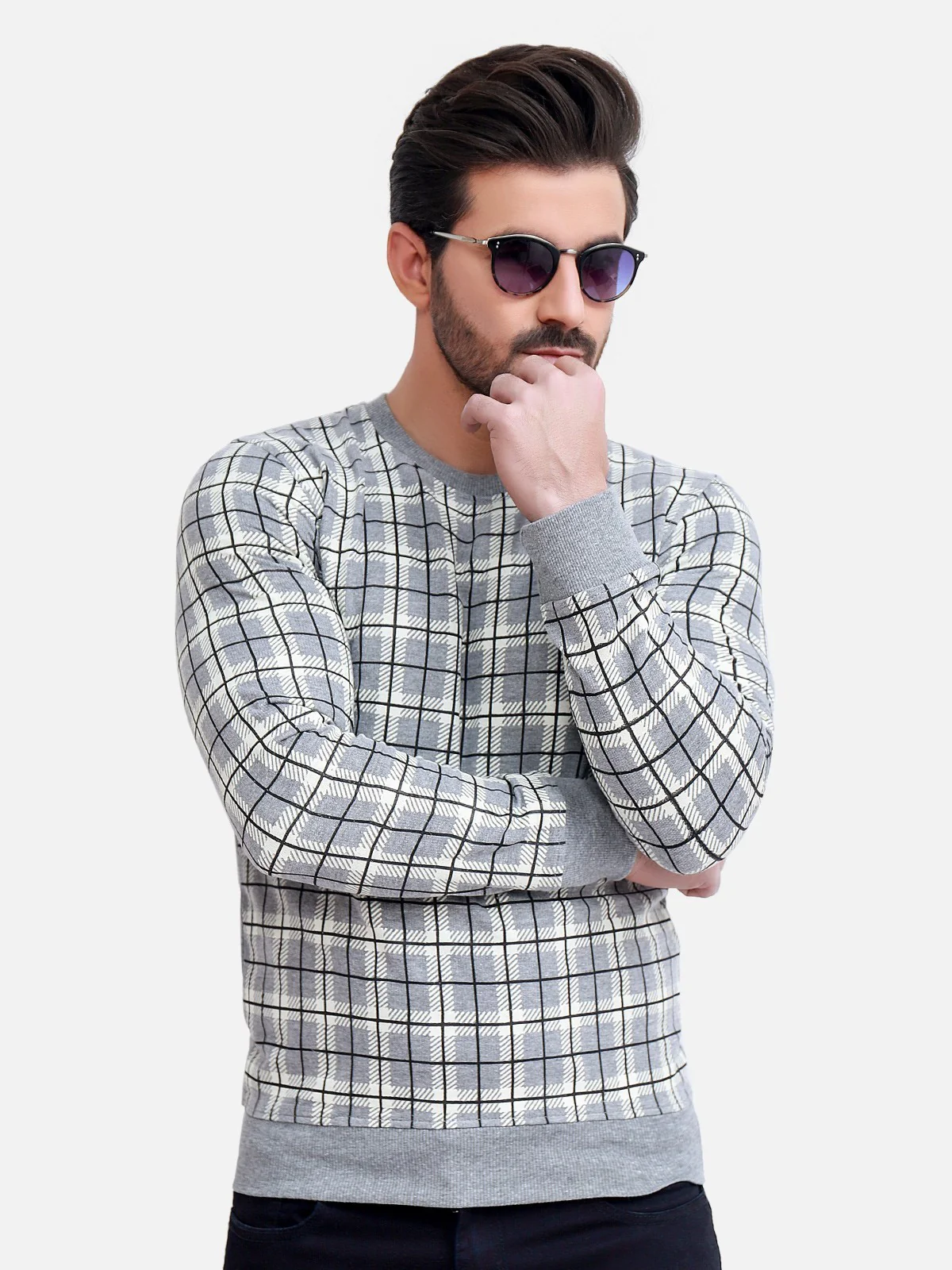 Men's Grey SweatShirt - EMTSS20-003 - Image 2