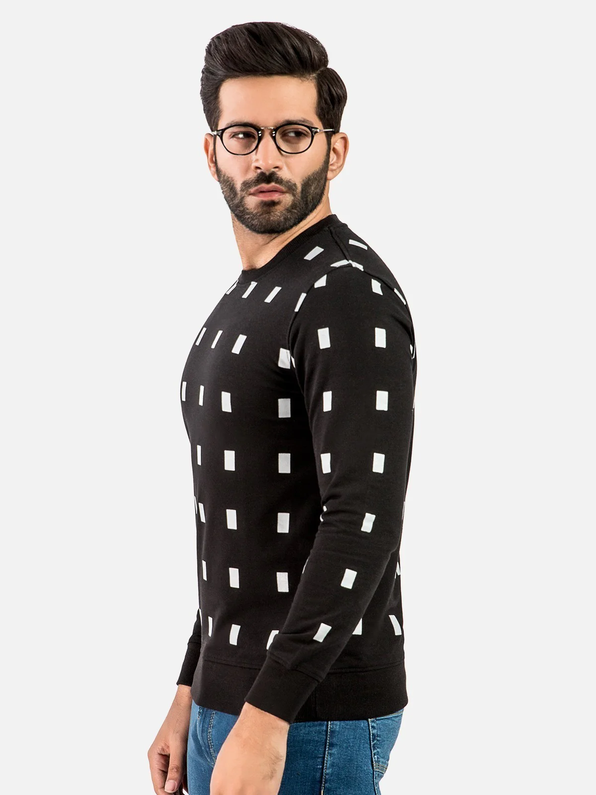 Men's Black SweatShirt - EMTSS20-005 - Image 2