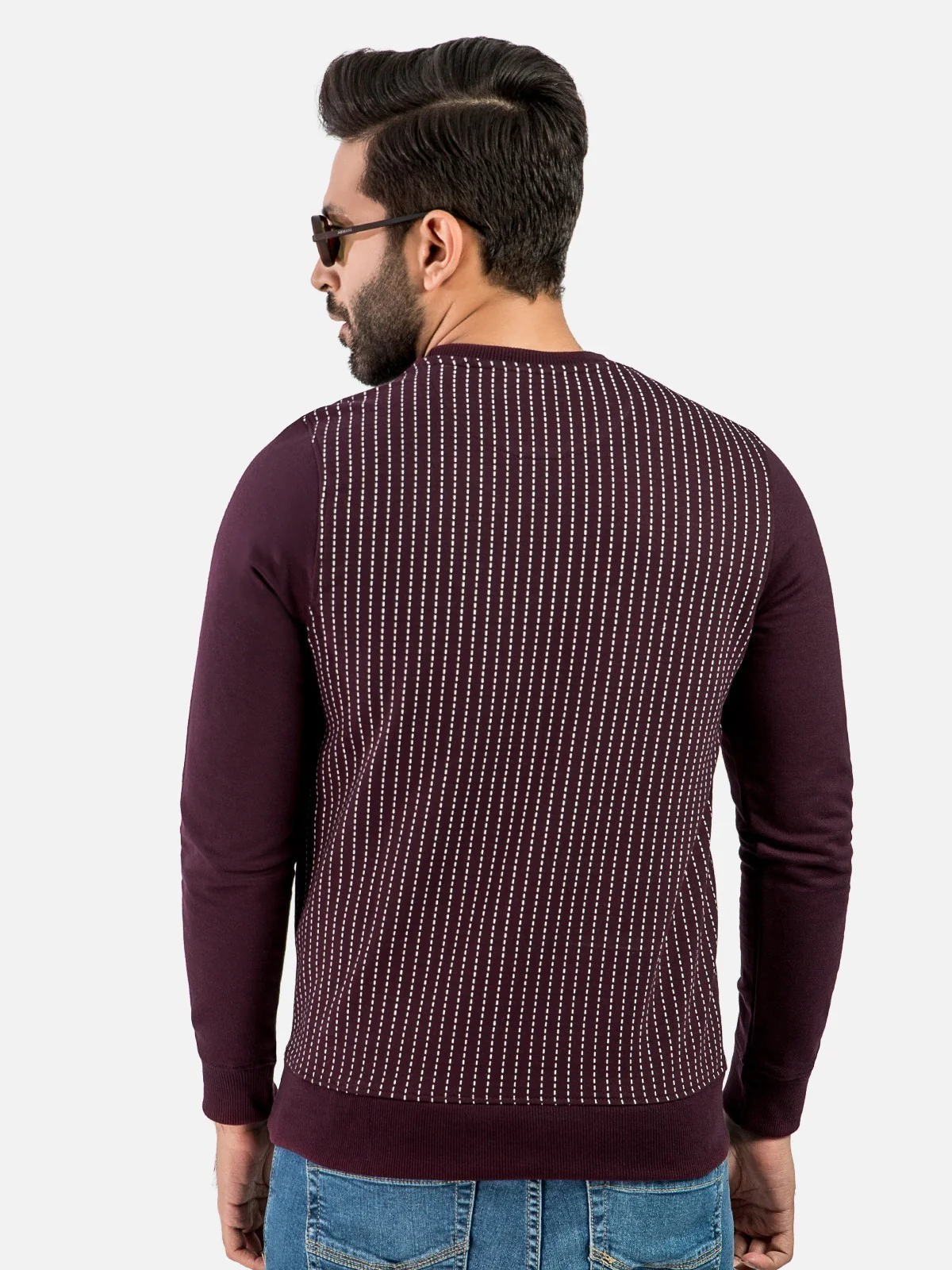 Men's Plum SweatShirt - EMTSS20-006 - Image 4
