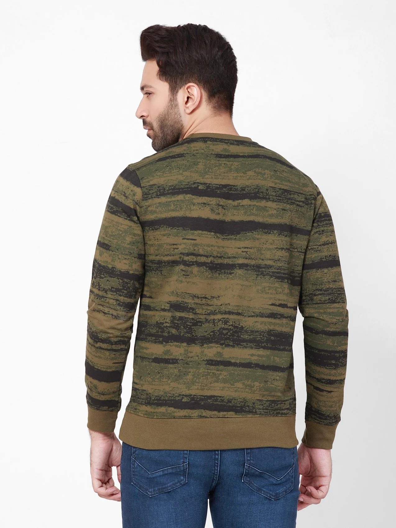 Men's Olive SweatShirt - EMTSS20-007 - Image 3