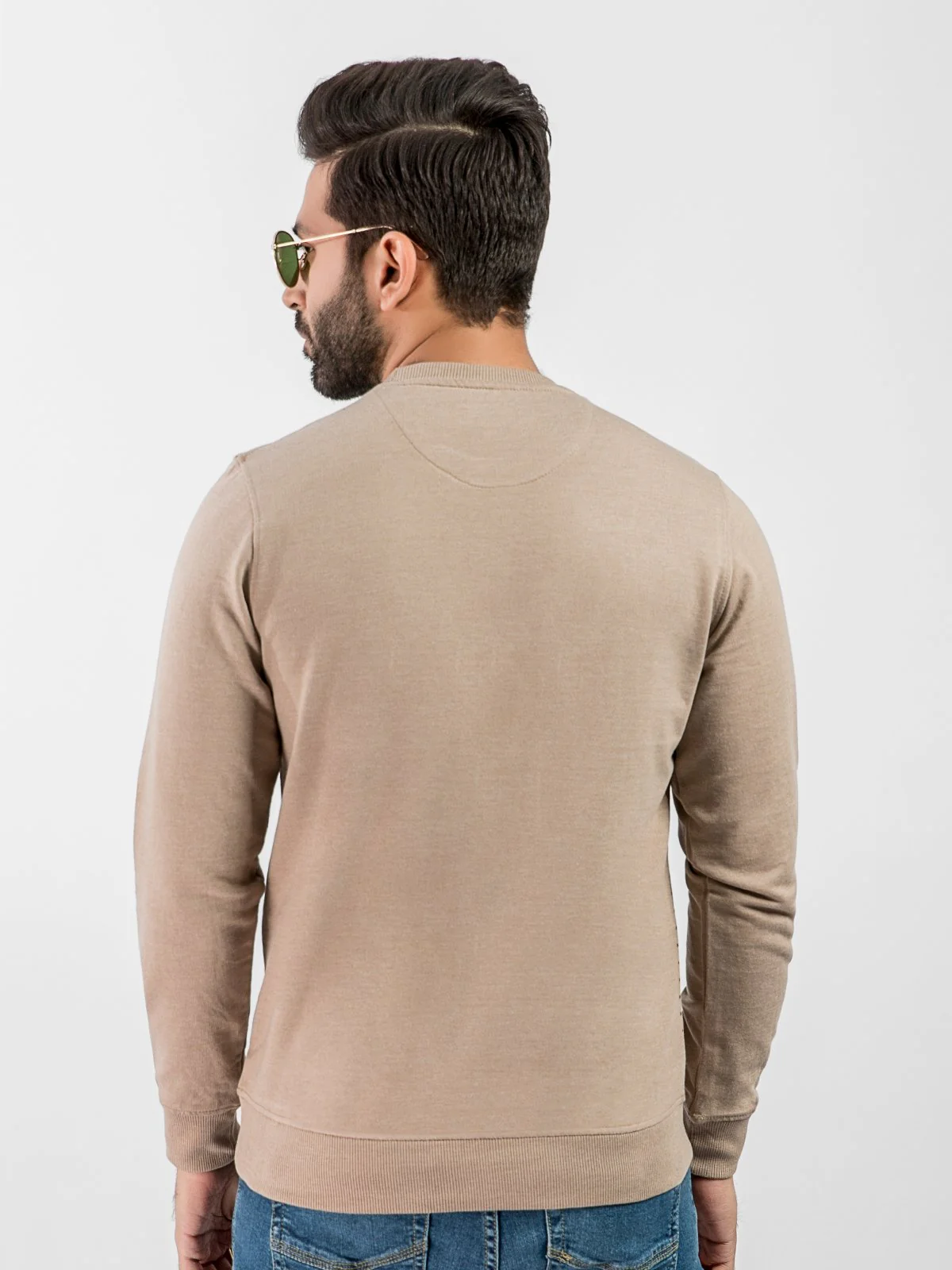 Men's Light Brown SweatShirt - EMTSS20-008 - Image 3