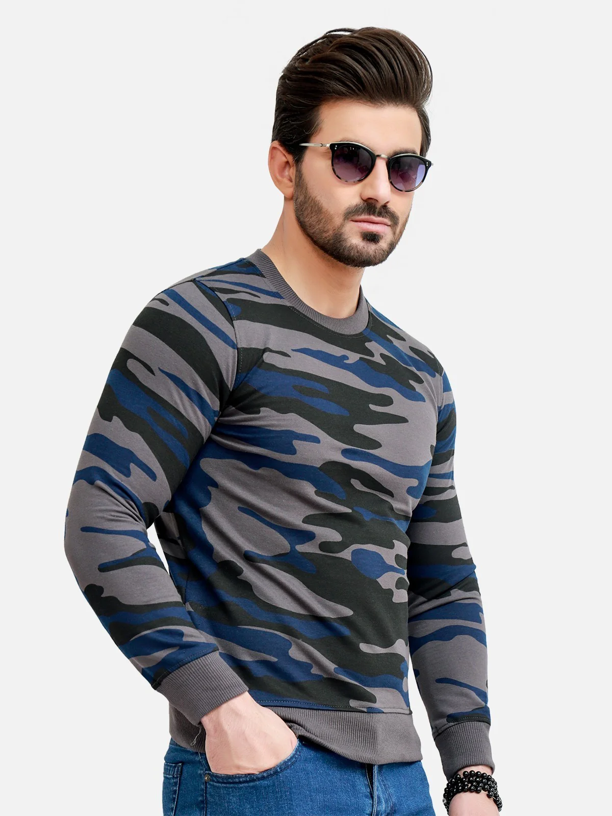 Men's Grey SweatShirt - EMTSS20-010 - Image 2