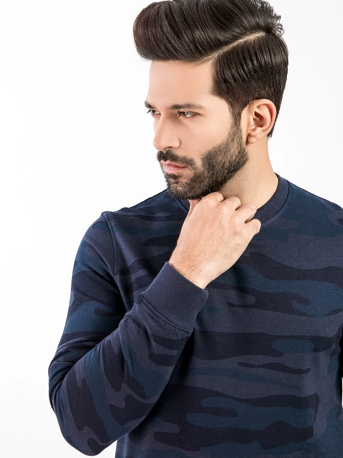 Men's Navy Blue SweatShirt - EMTSS20-011 - Image 2