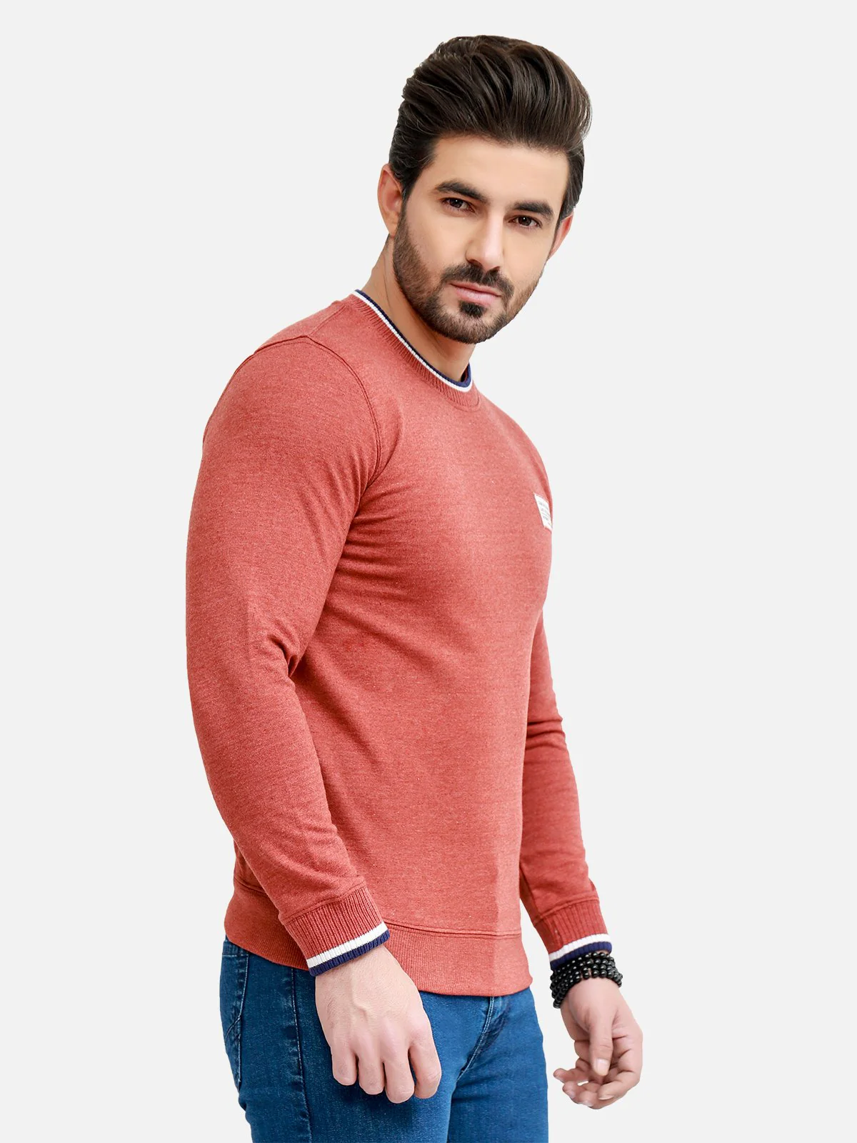 Men's Dull Rust SweatShirt - EMTSS20-012 - Image 5