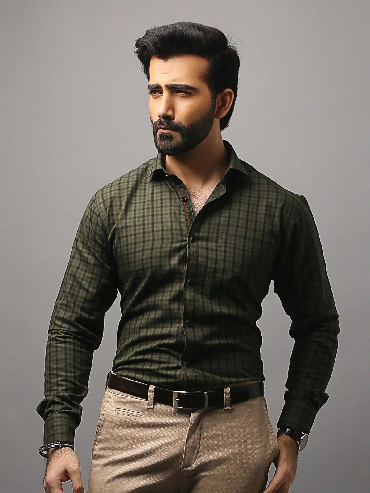 Men's Green Shirt - EMTSUC18-022