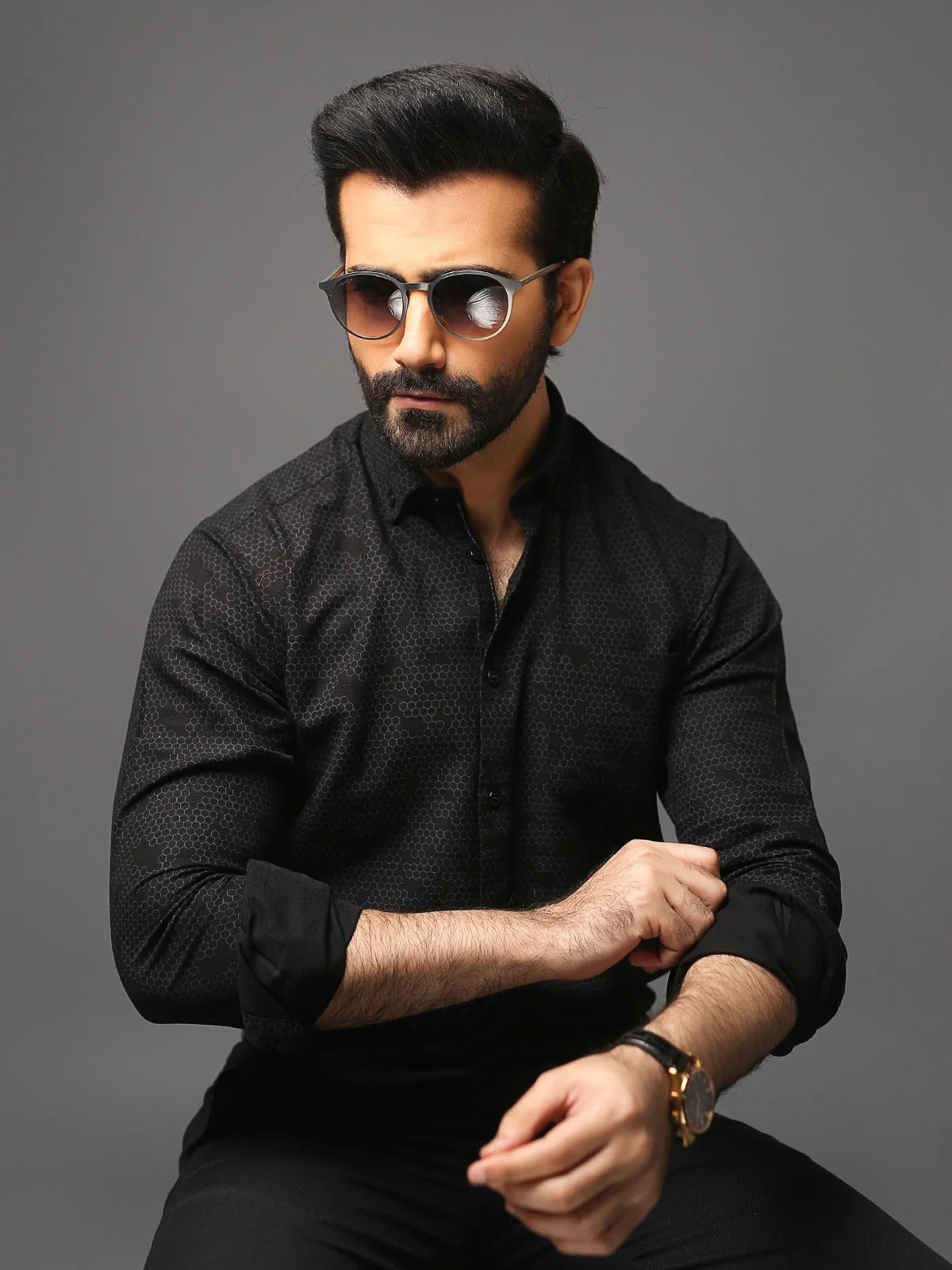 Men's Black Shirt - EMTSUC18-026 - Image 2