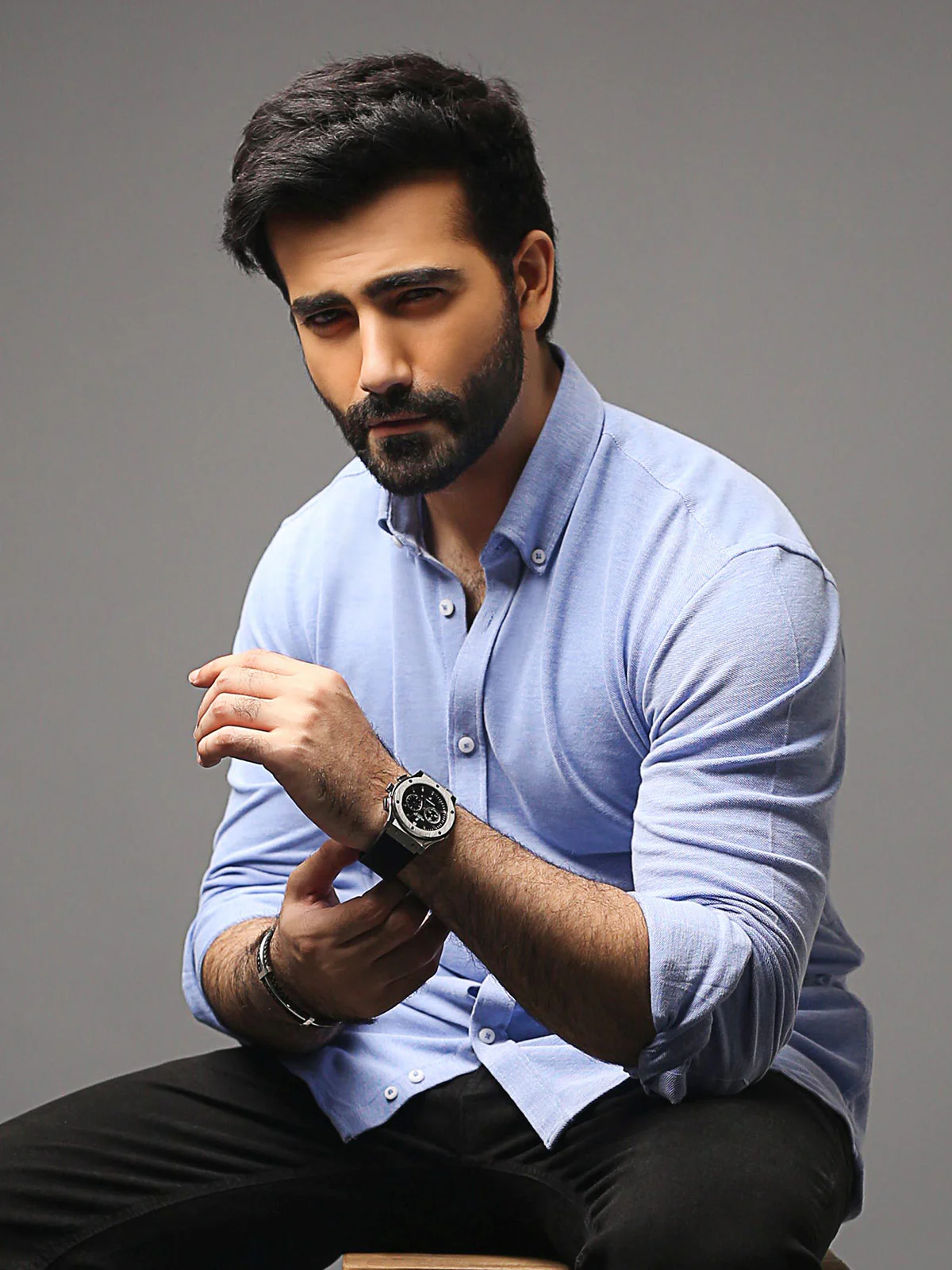 Men's Sky Blue Shirt - EMTSUC18-027 - Image 3