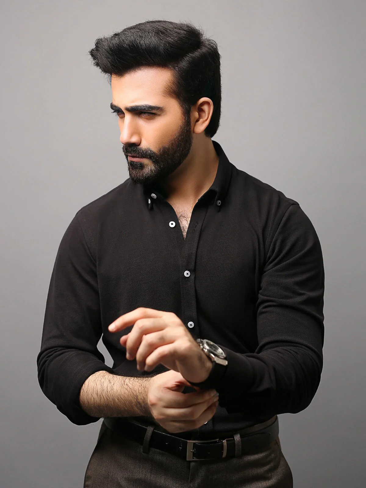 Men's Black Shirt - EMTSUC18-028 - Image 2