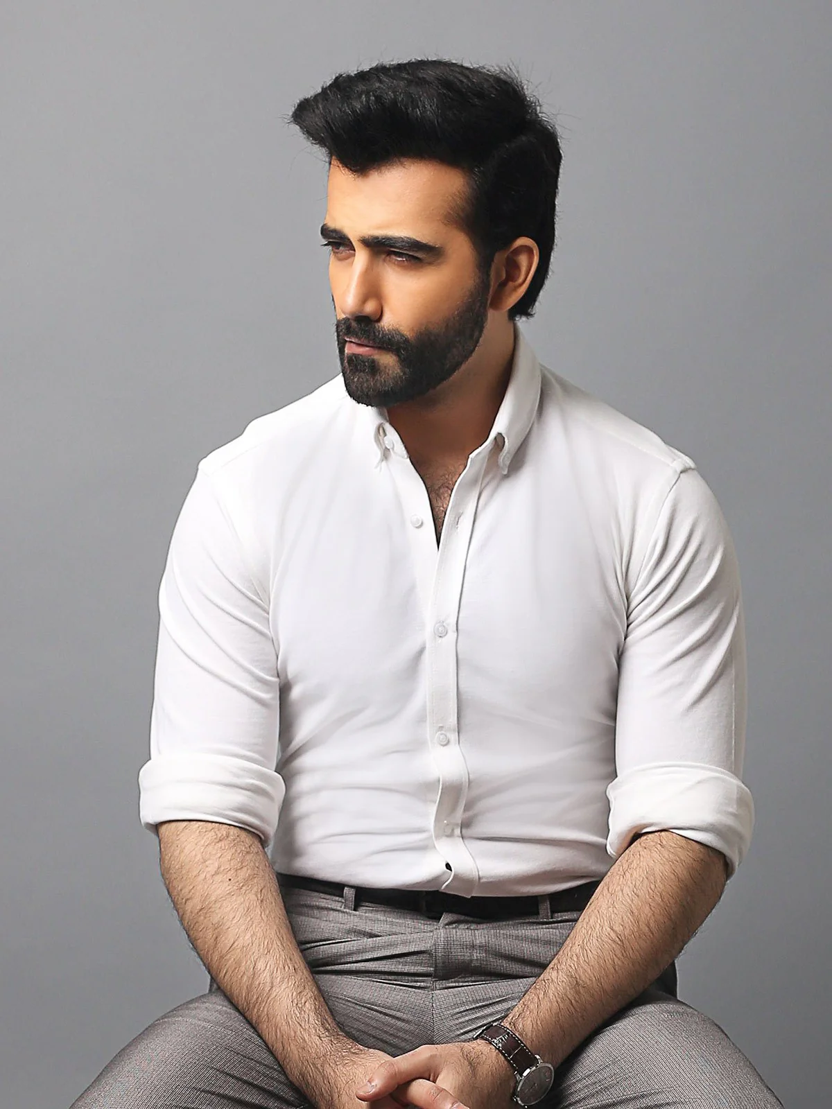 Men's Off White Shirt - EMTSUC18-031 - Image 3