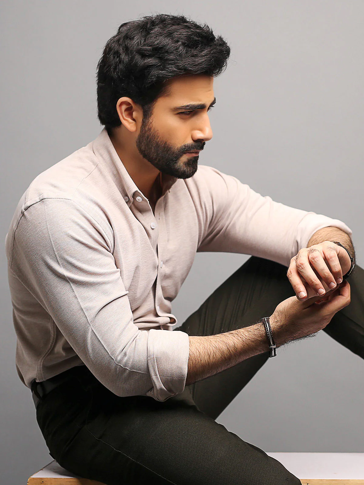 Men's Beige Shirt - EMTSUC18-032 - Image 2