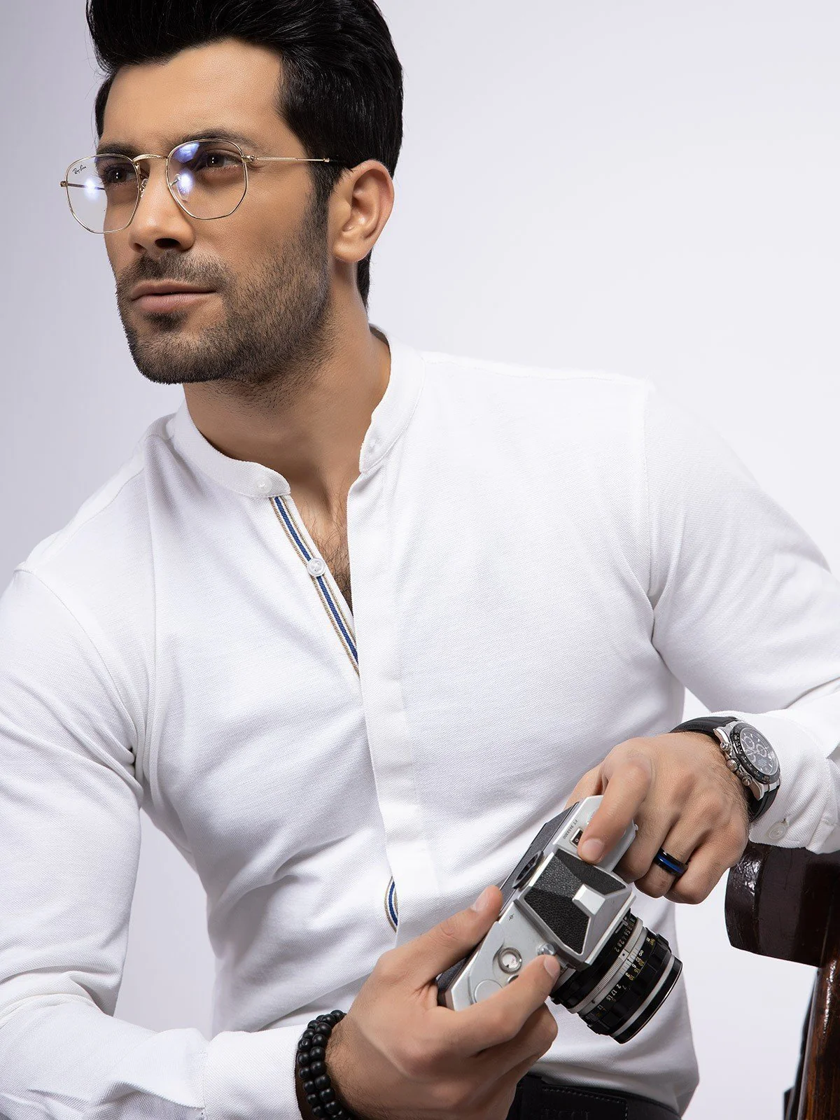 Men's Off White Shirt - EMTSUC19-057 - Image 2