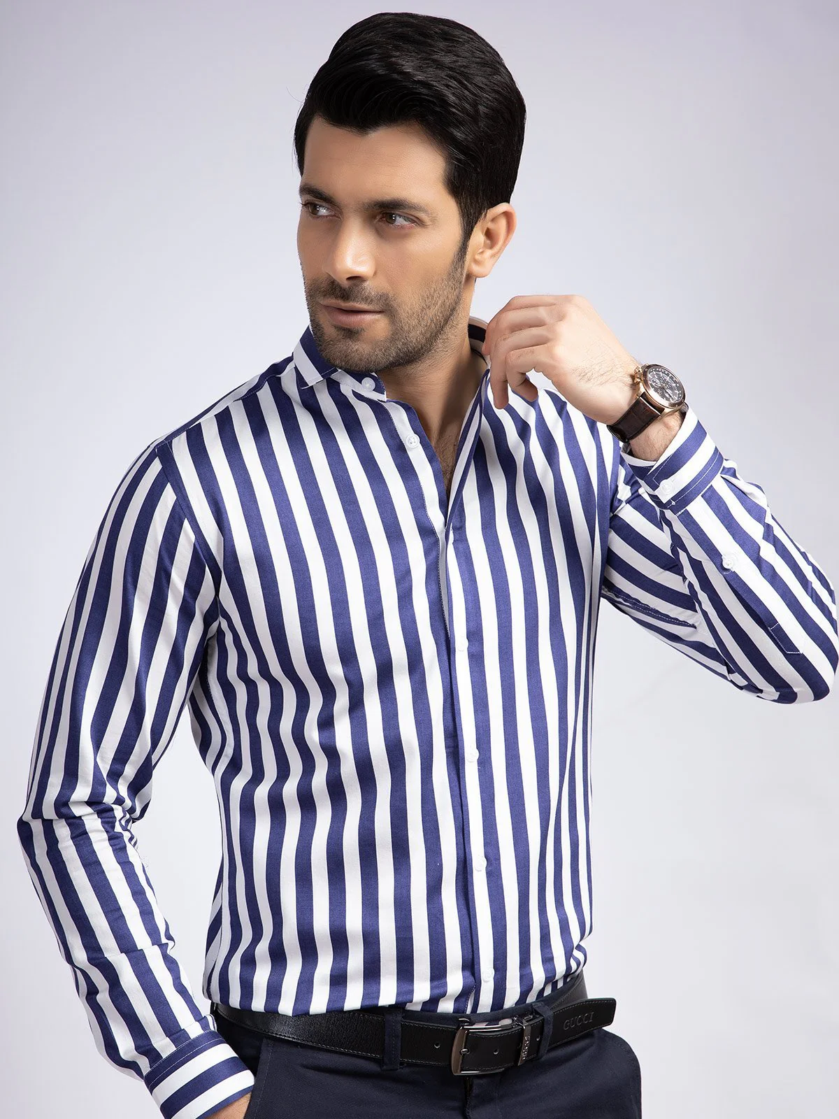 EMTSUC19-072- Purple & White Shirt - Image 2