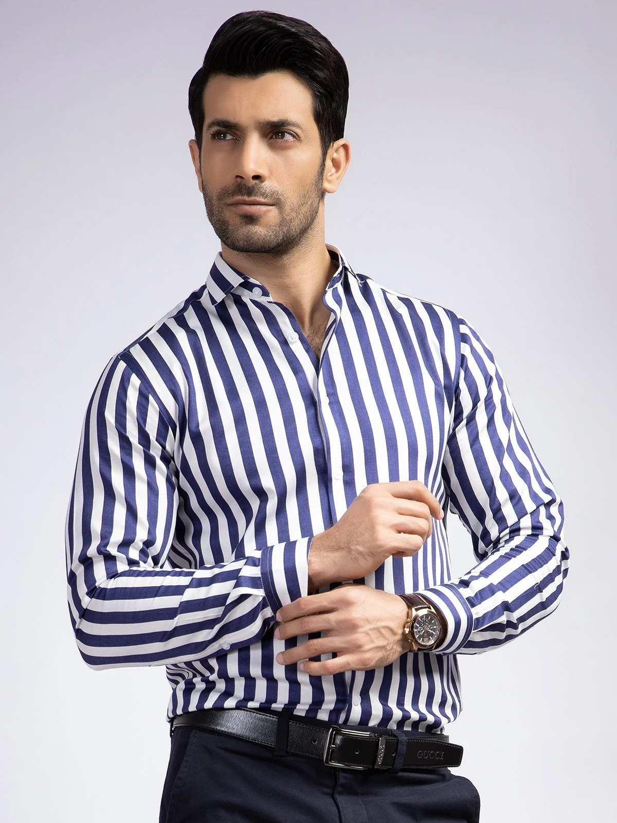EMTSUC19-072- Purple & White Shirt - Image 4