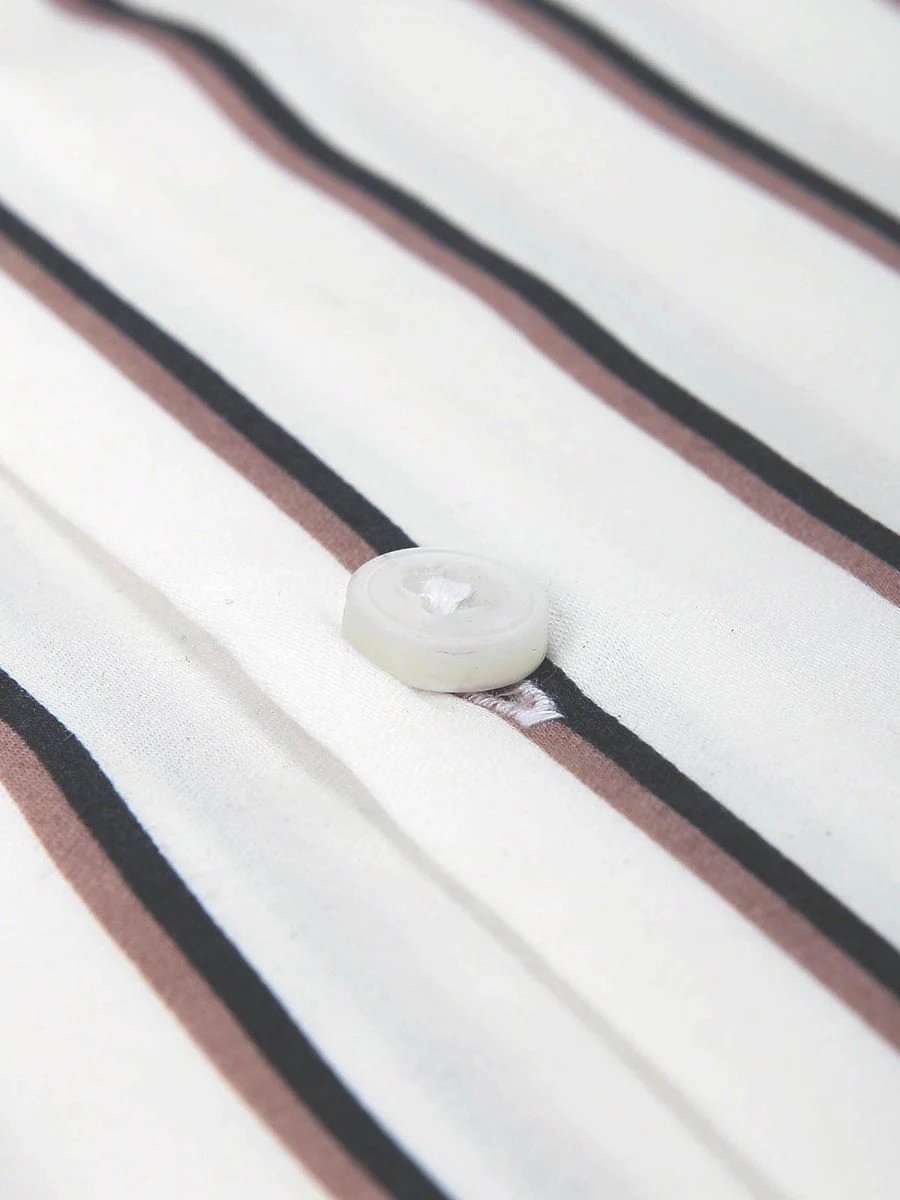 Men's White Brown Shirt - EMTSUC20-082 - Image 3