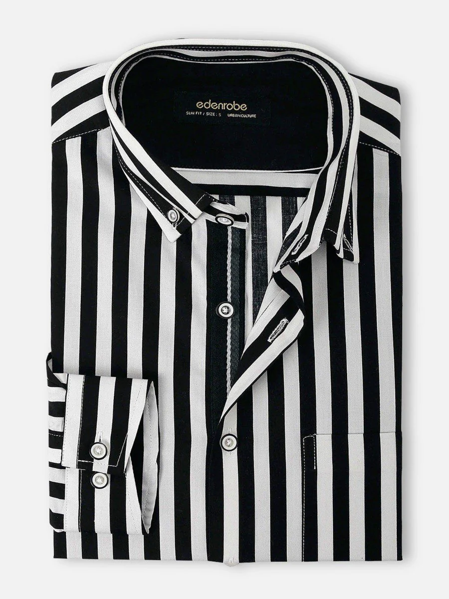 Men's Black & White Shirt - EMTSUC20-086 - Image 2