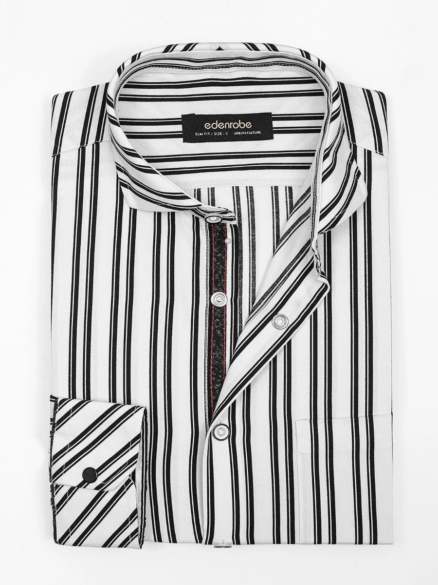 Men's White & Black Shirt - EMTSUC20-089 - Image 2