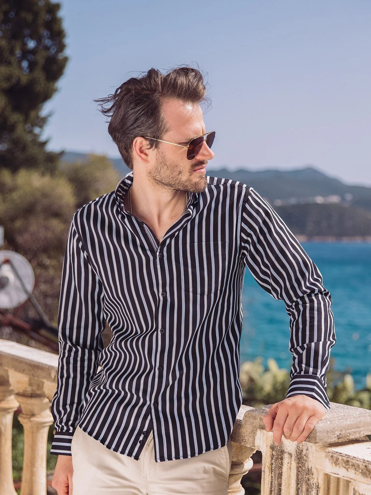 Men's Blue & Black Shirt - EMTSUC20-113 - Image 4