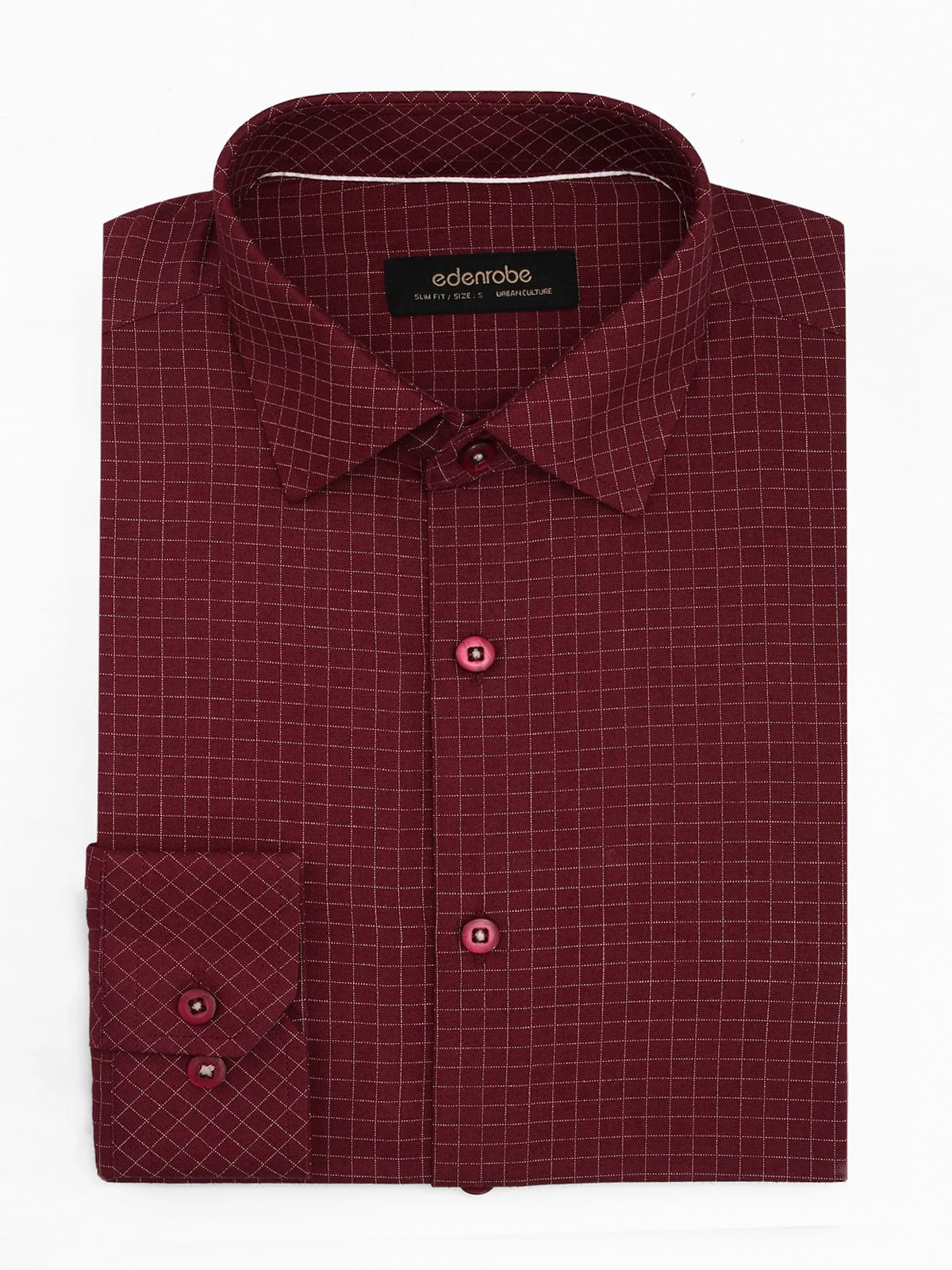 Men's Burgundy Shirt - EMTSUC21-121