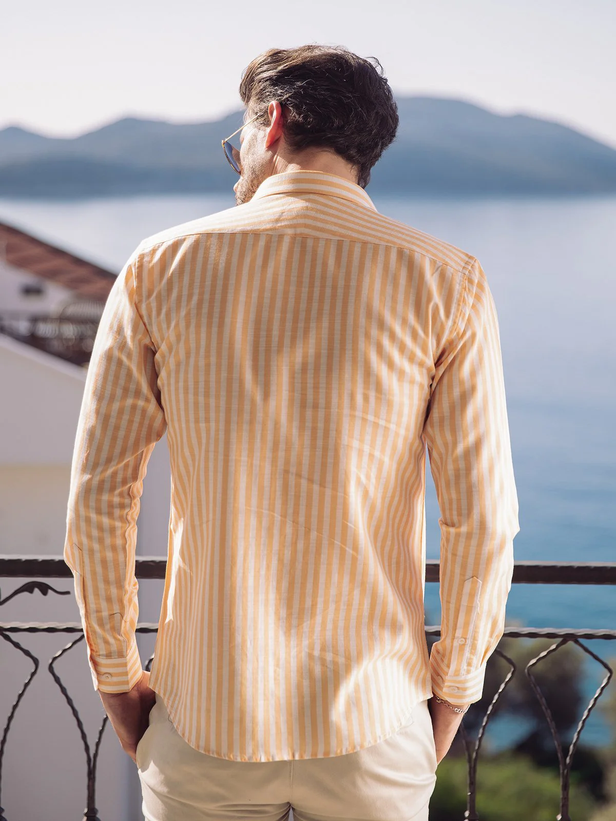 Men's White & Orange Shirt - EMTSUC21-122 - Image 4
