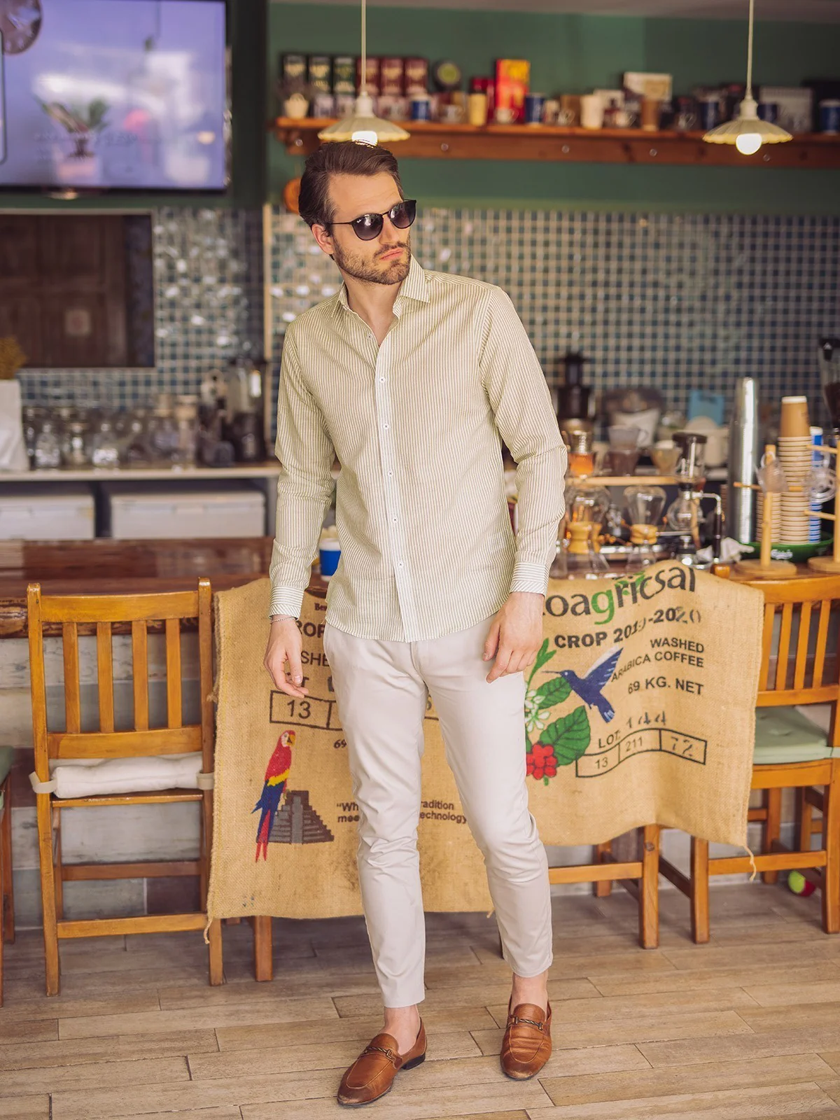 Men's Light Green Shirt - EMTSUC21-126 - Image 2
