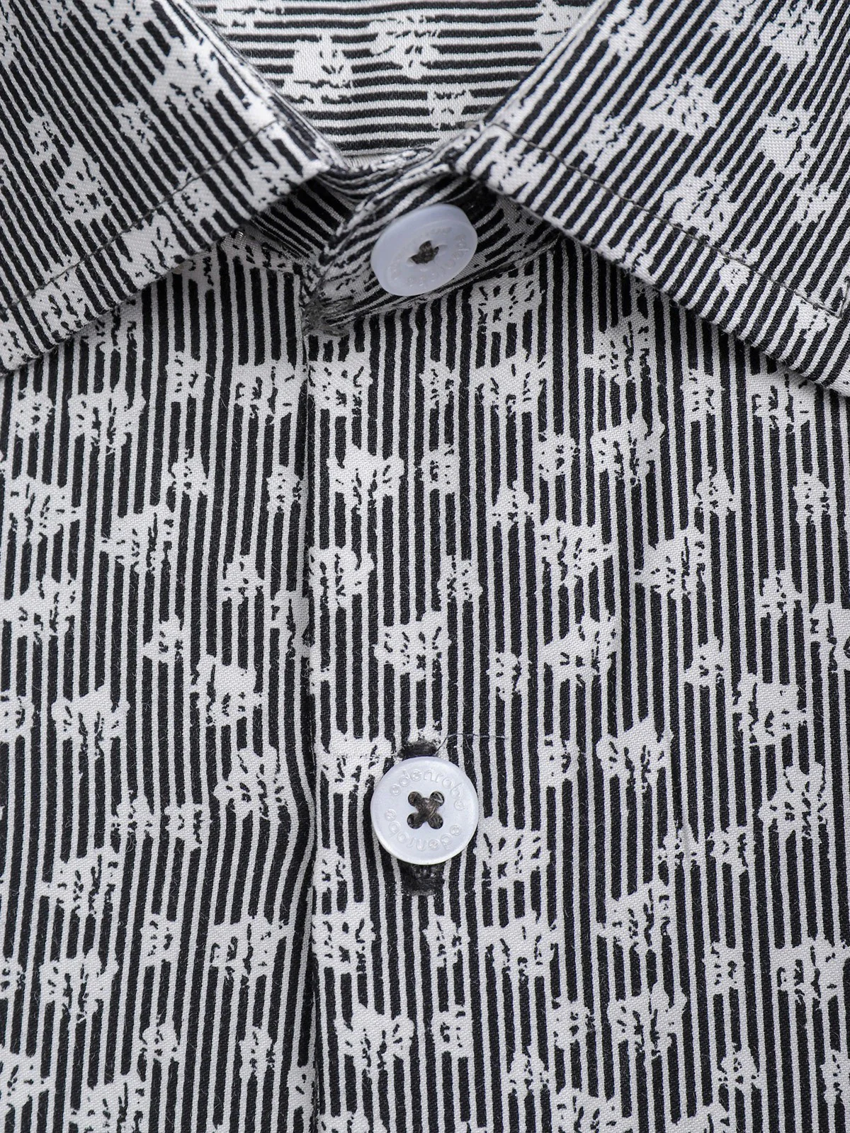 Men's Light Grey Floral Shirt - EMTSUC21-129 - Image 3