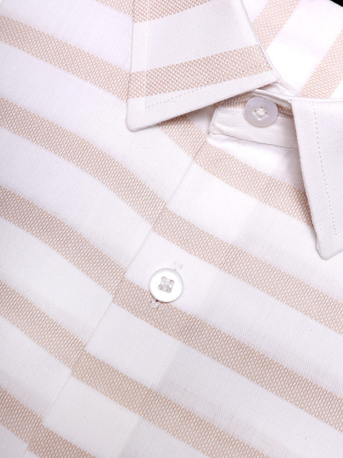 Men's Vertical Striped White Shirt - EMTSUC21-134 - Image 3