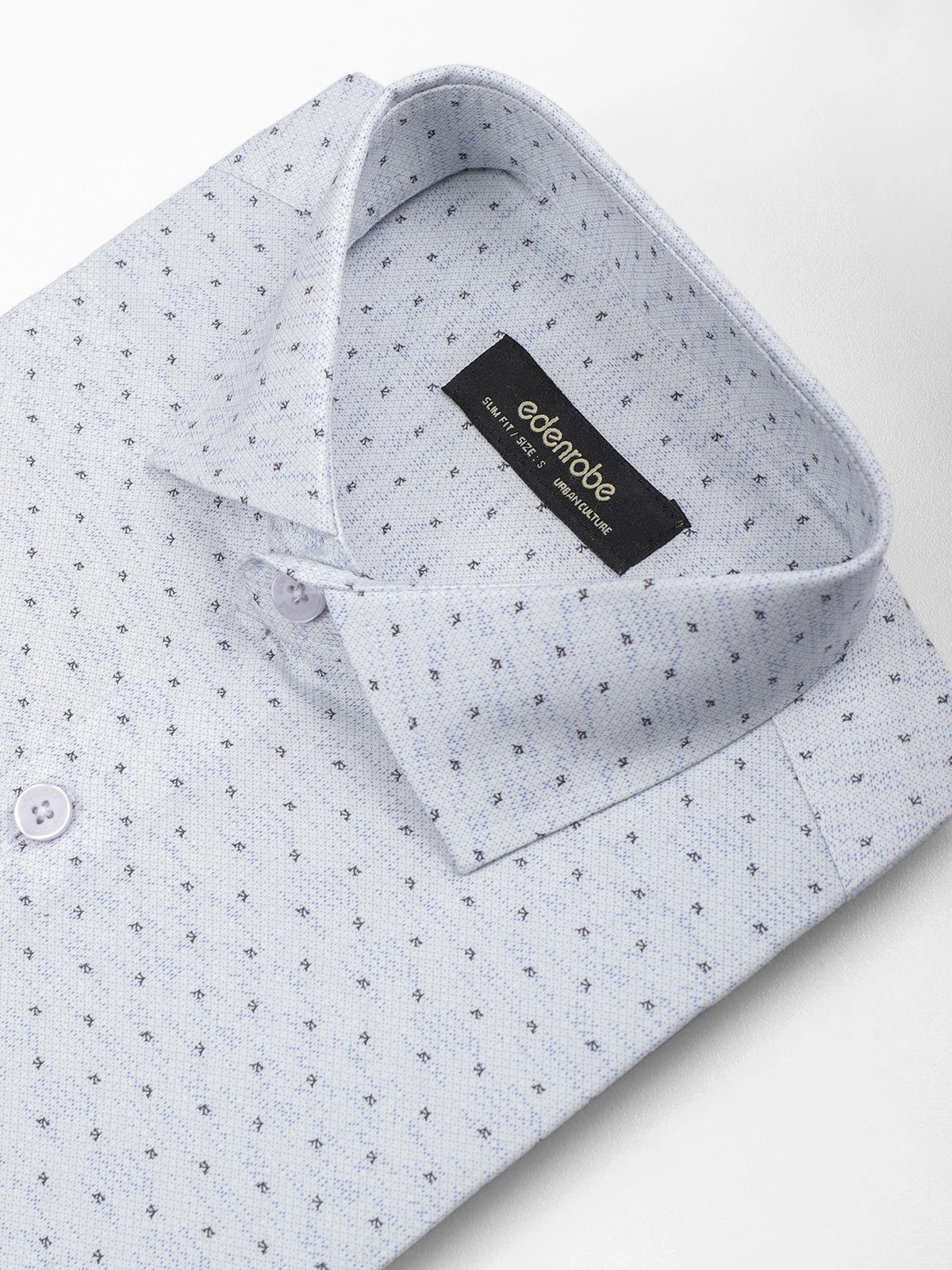 Men's Ash Grey Textured Shirt - EMTSUC21-144 - Image 2