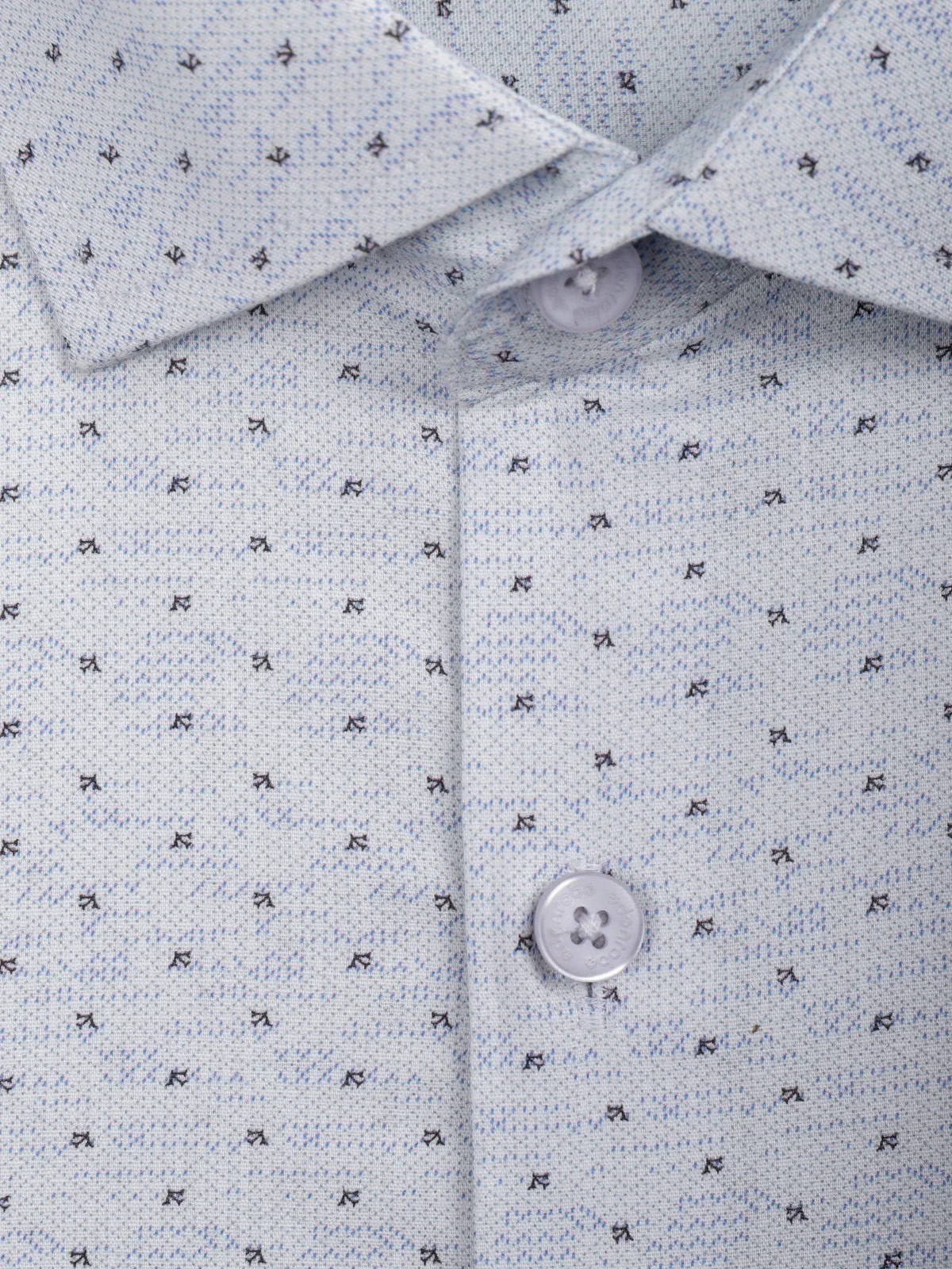 Men's Ash Grey Textured Shirt - EMTSUC21-144 - Image 3