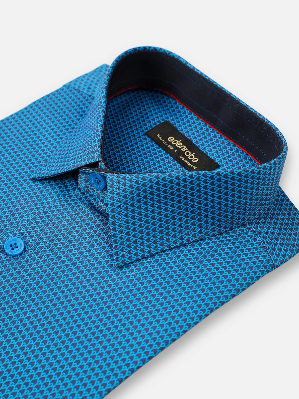 Men's Blue Shirt Printed - EMTSUC21-152 - Image 2