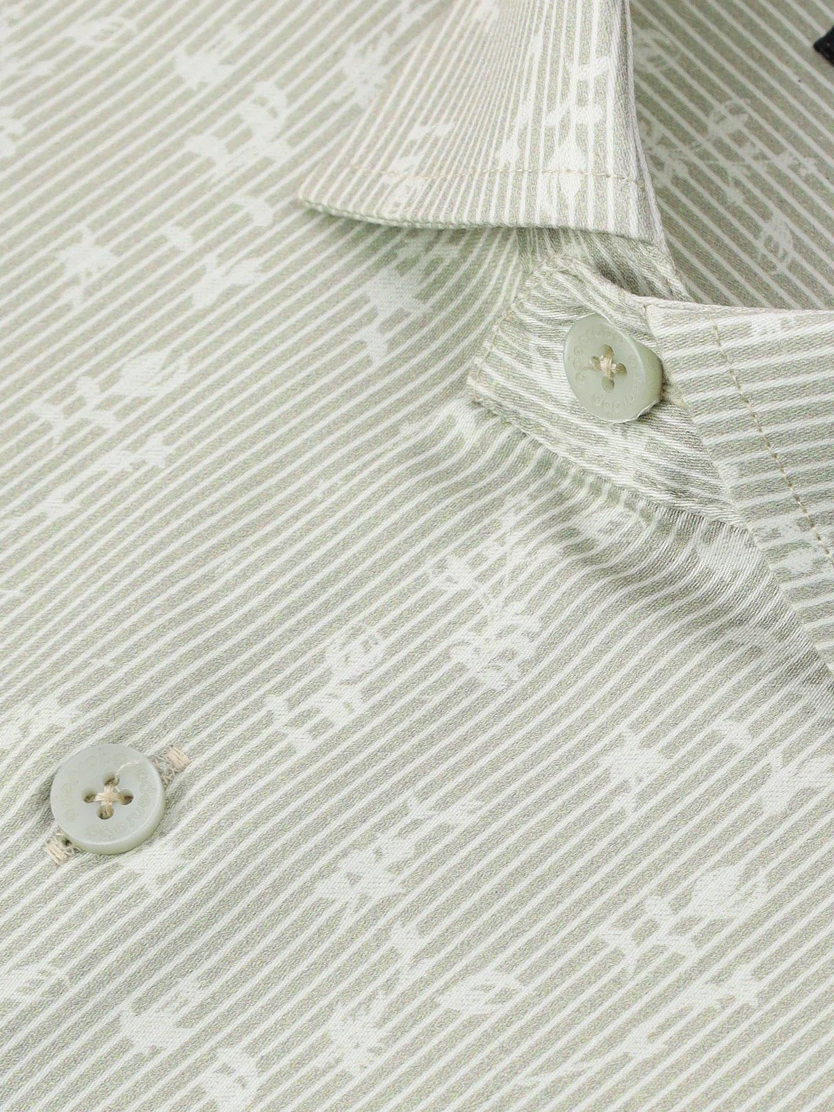 Men's Light Grey Floral Shirt - EMTSUC21-153 - Image 2