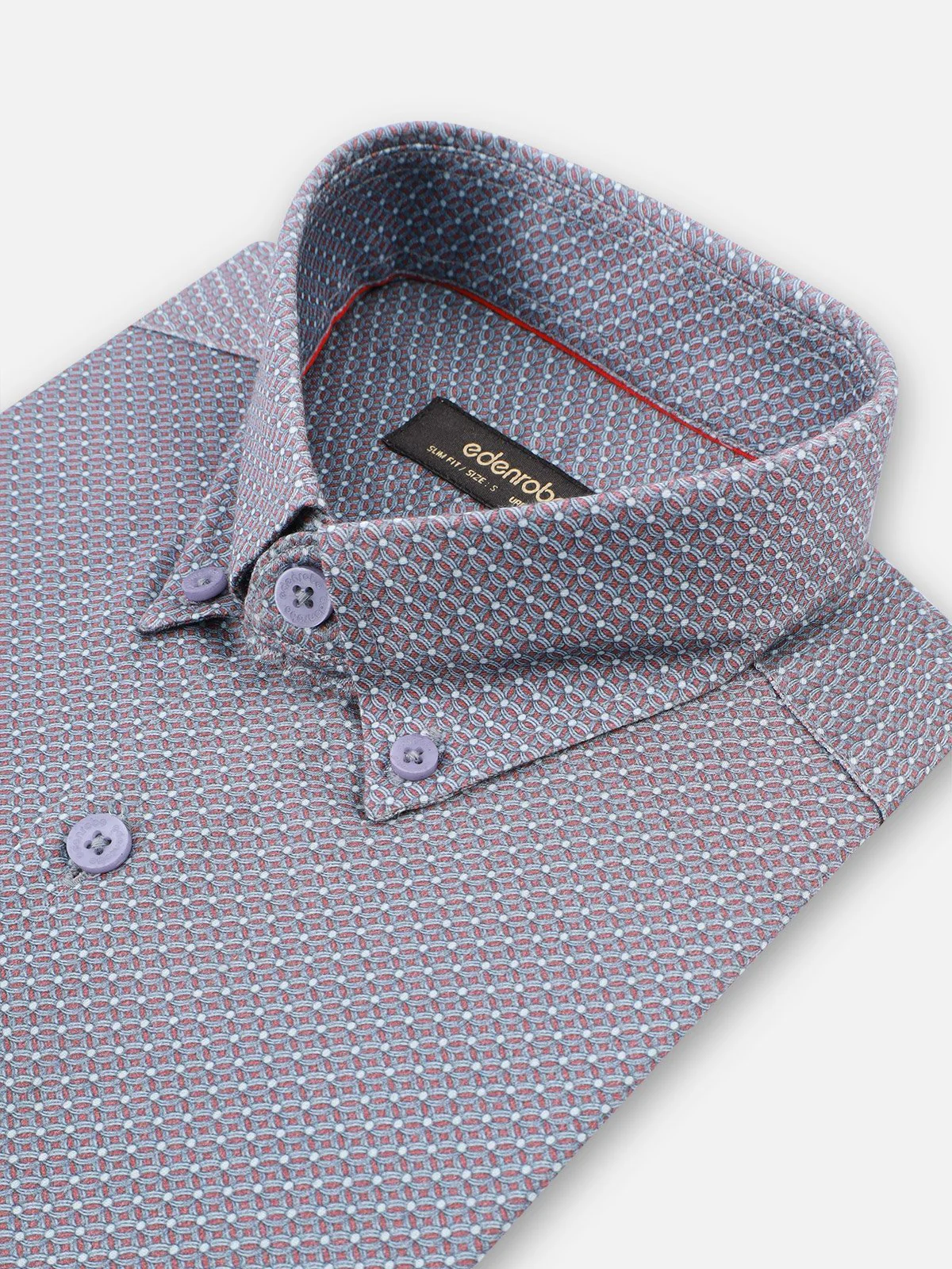 Men's Grey Shirt Textured - EMTSUC21-158 - Image 2
