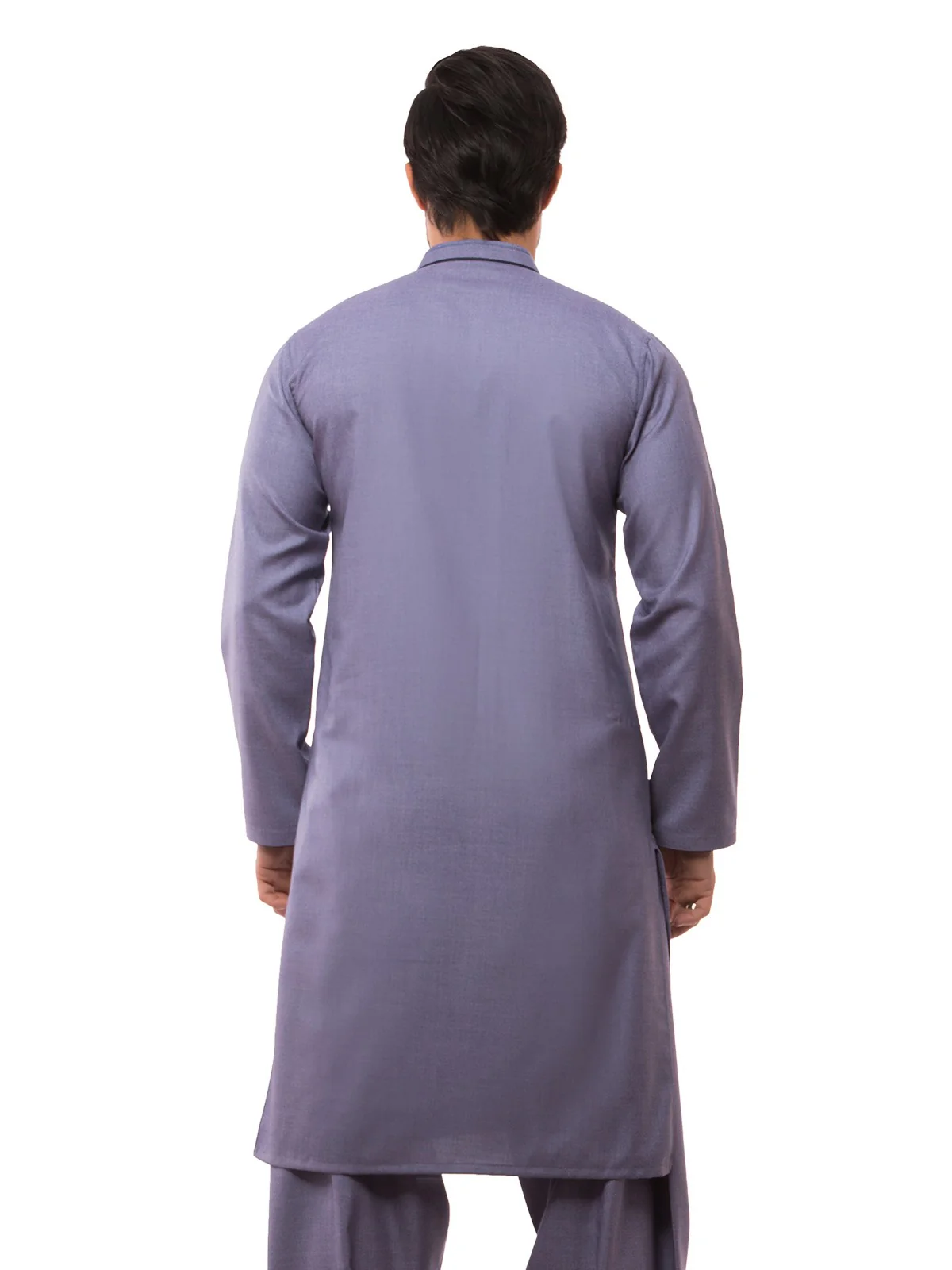 Men's Light Blue Shalwar Kameez - EMTSW19S-9851 - Image 3