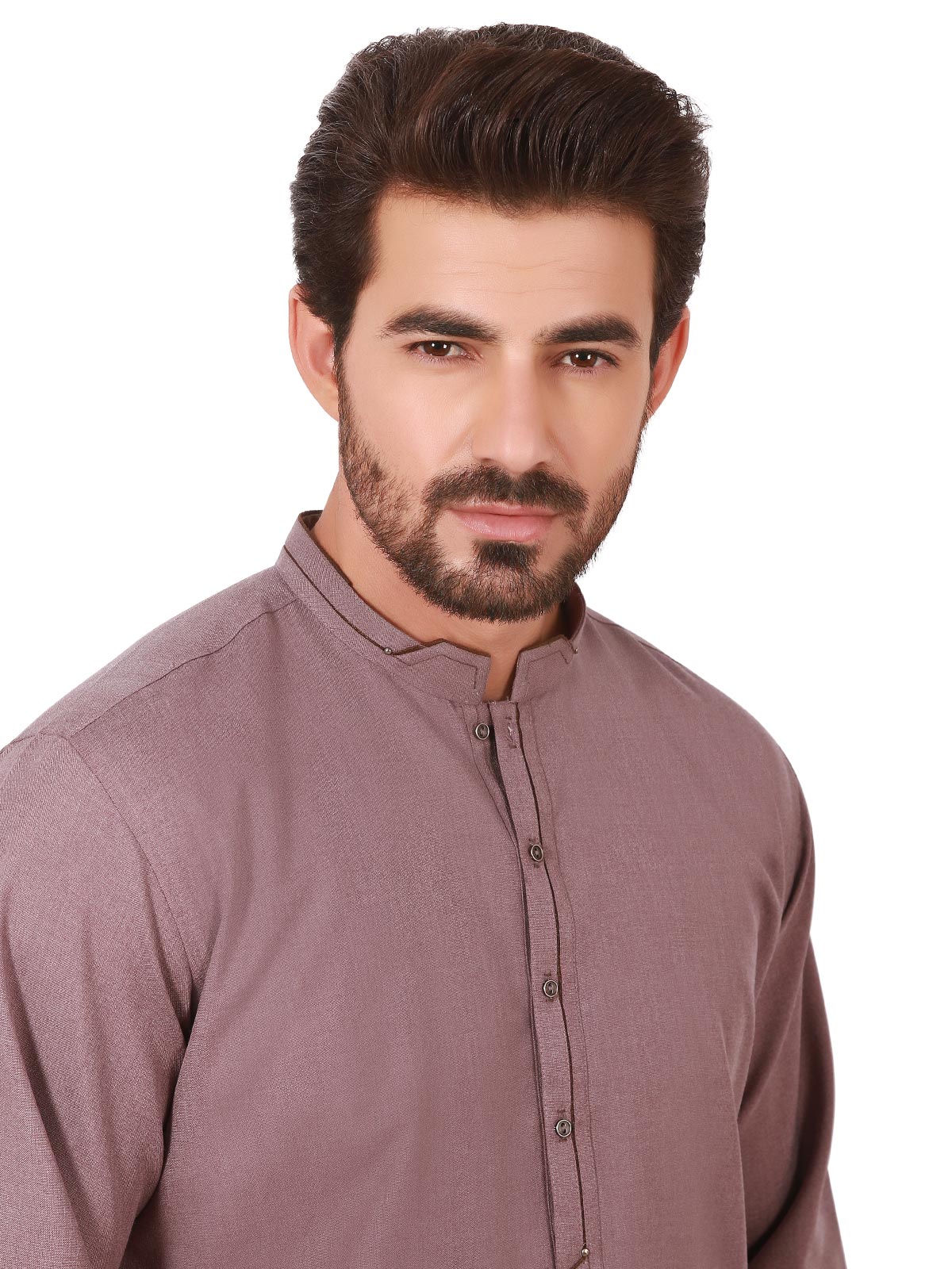 Men's Violet Grey Shalwar Kameez - EMTSW19S-9852 - Image 2