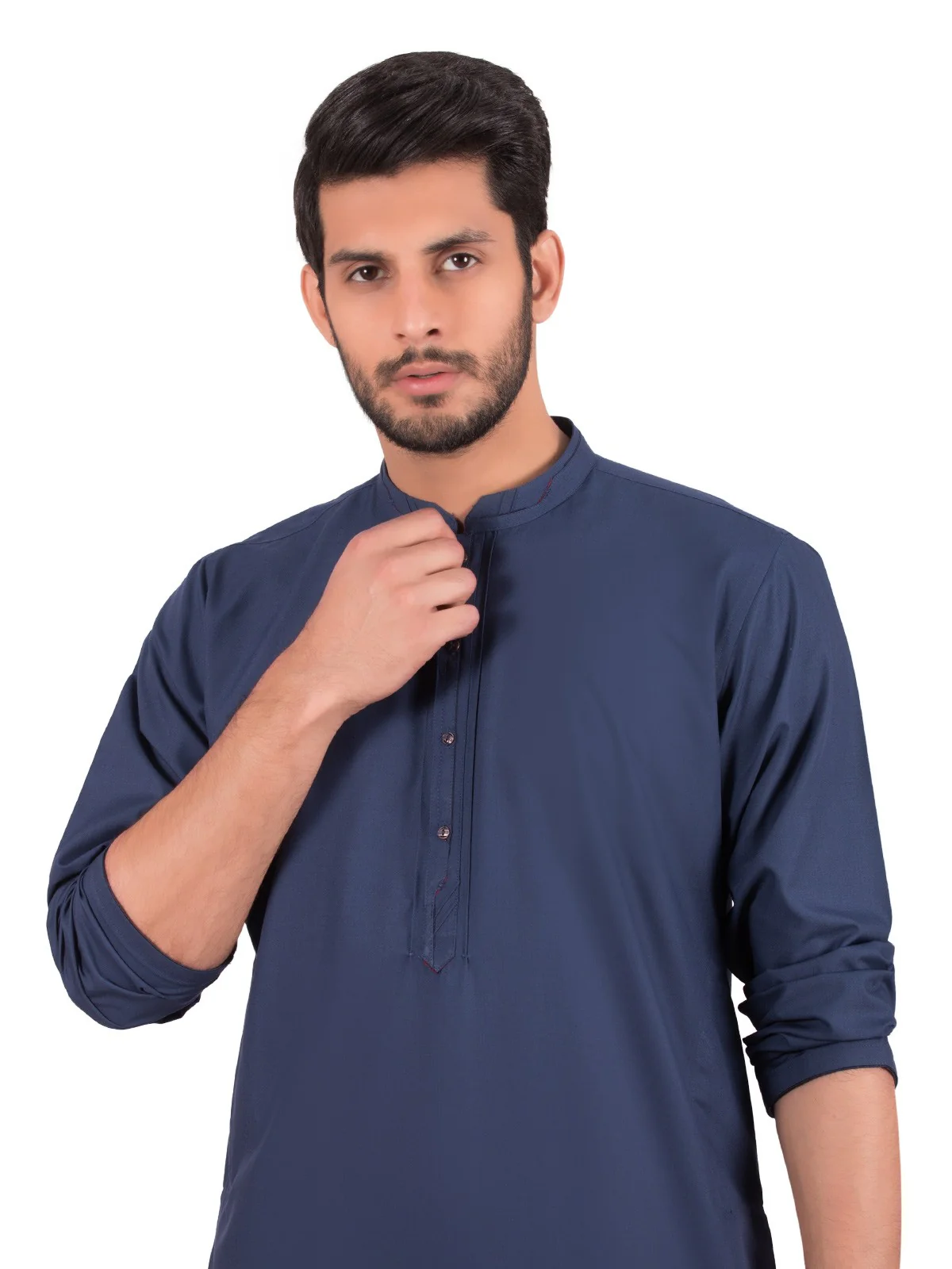 Men's Deep Blue Shalwar Kameez - EMTSW19S-9863 - Image 2