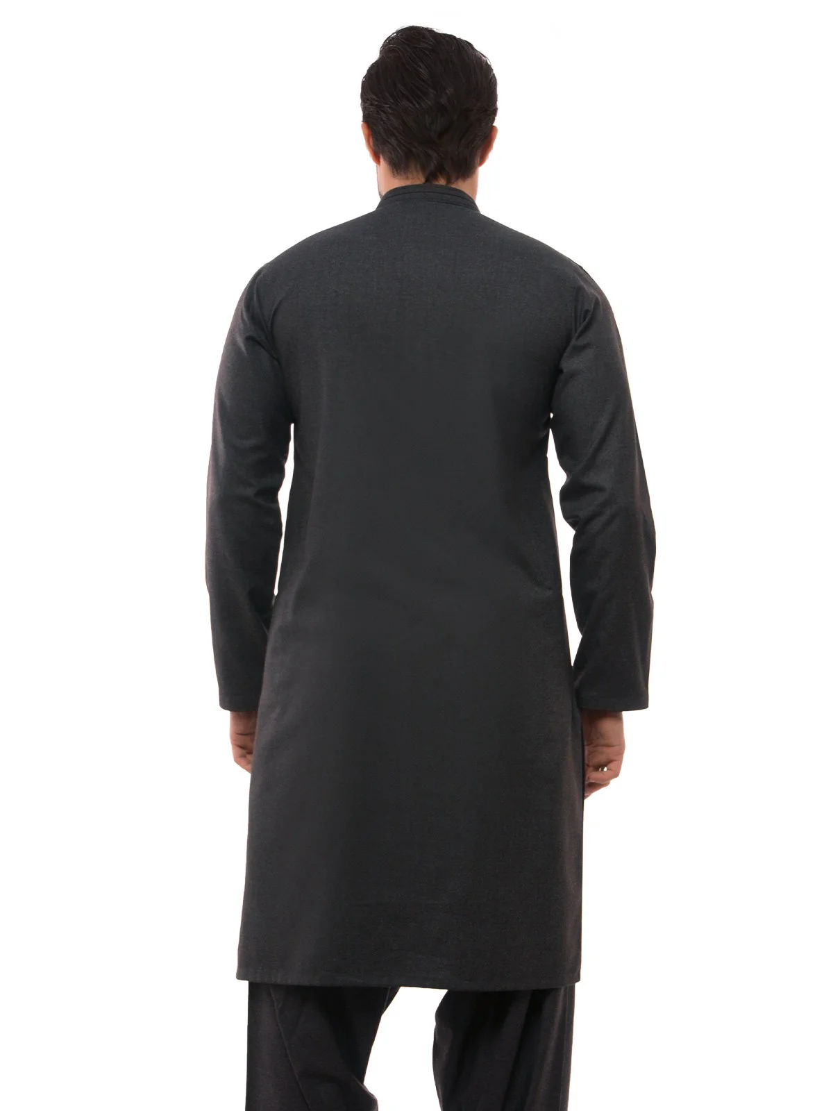 Men's Charcoal Shalwar Kameez - EMTSW19W-9854 - Image 3