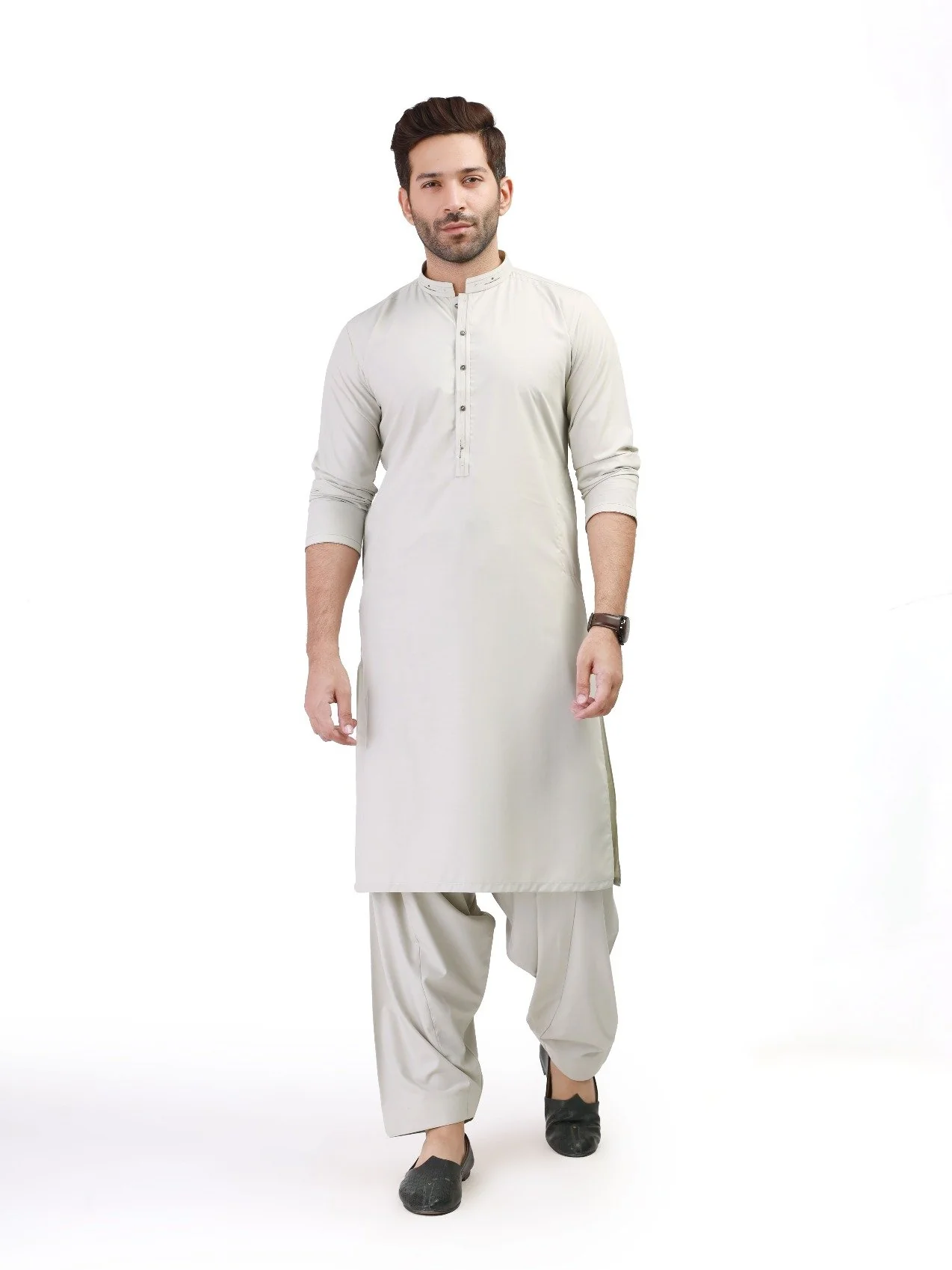 Men's Light Sage Shalwar Kameez - EMTSW21S-99075
