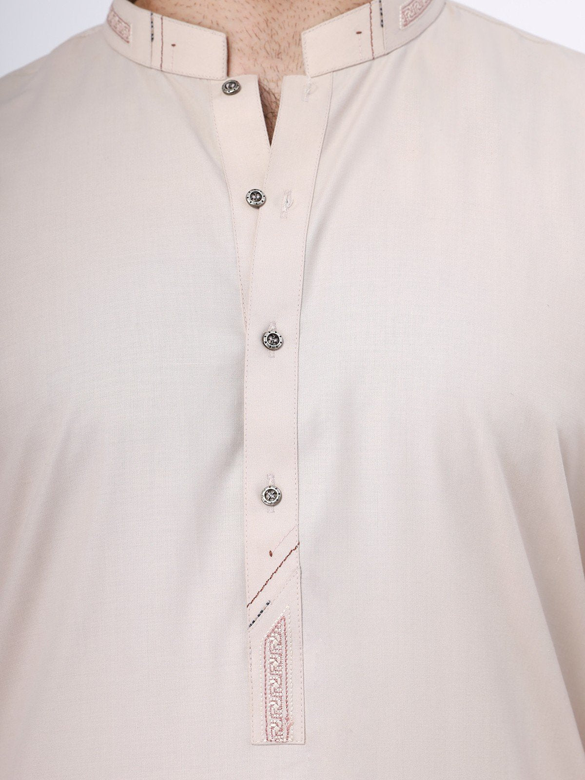 Men's Beige Shalwar Kameez - EMTSW21S-99090 - Image 3