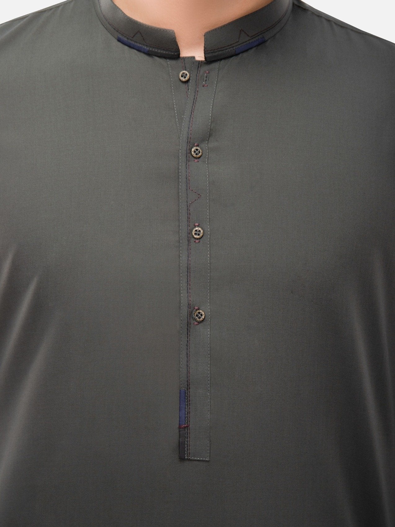 Men's Bottle Green Shalwar Kameez - EMTSW21S-99099 - Image 3