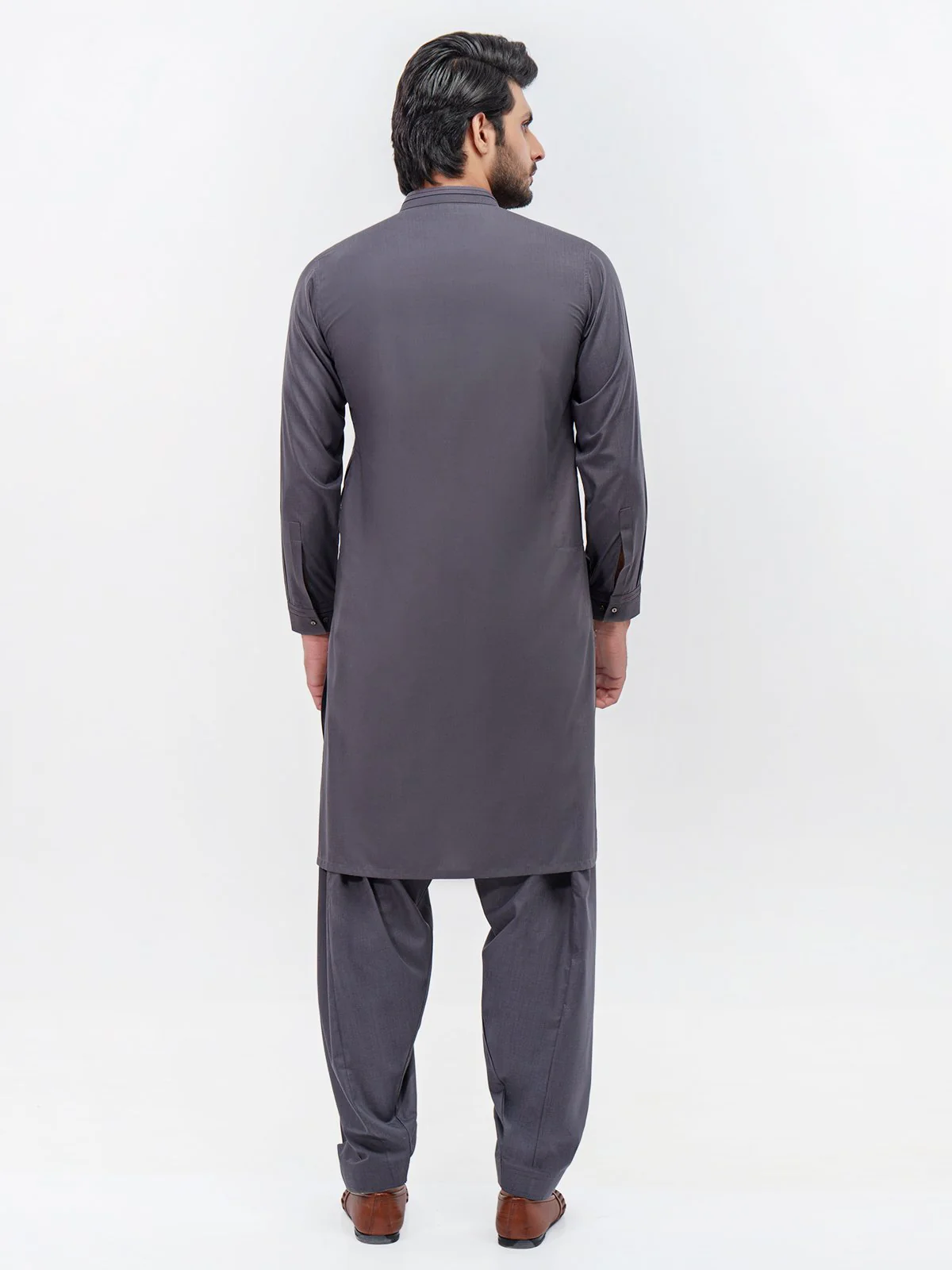 Men's Purple Shalwar Kameez - EMTSW21S-99122 - Image 4