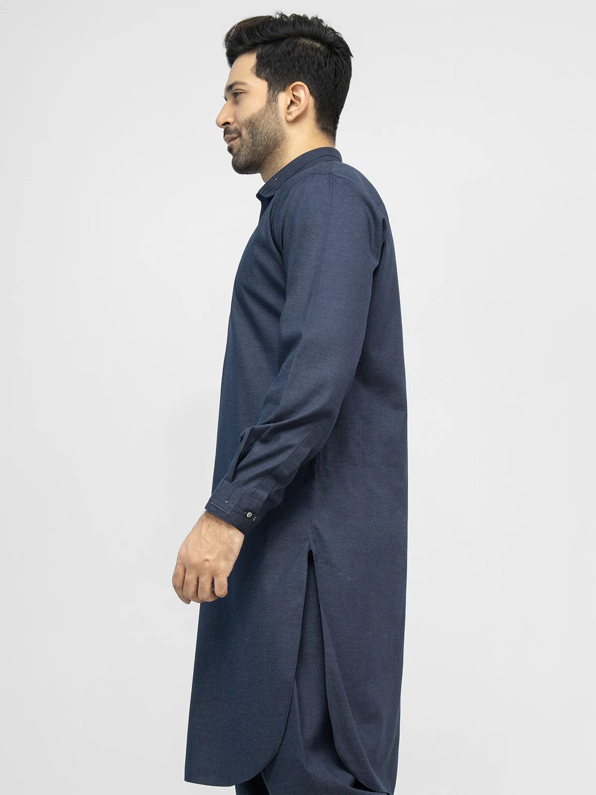 Men's Navy Shalwar Kameez - EMTSW21S-99138 - Image 3