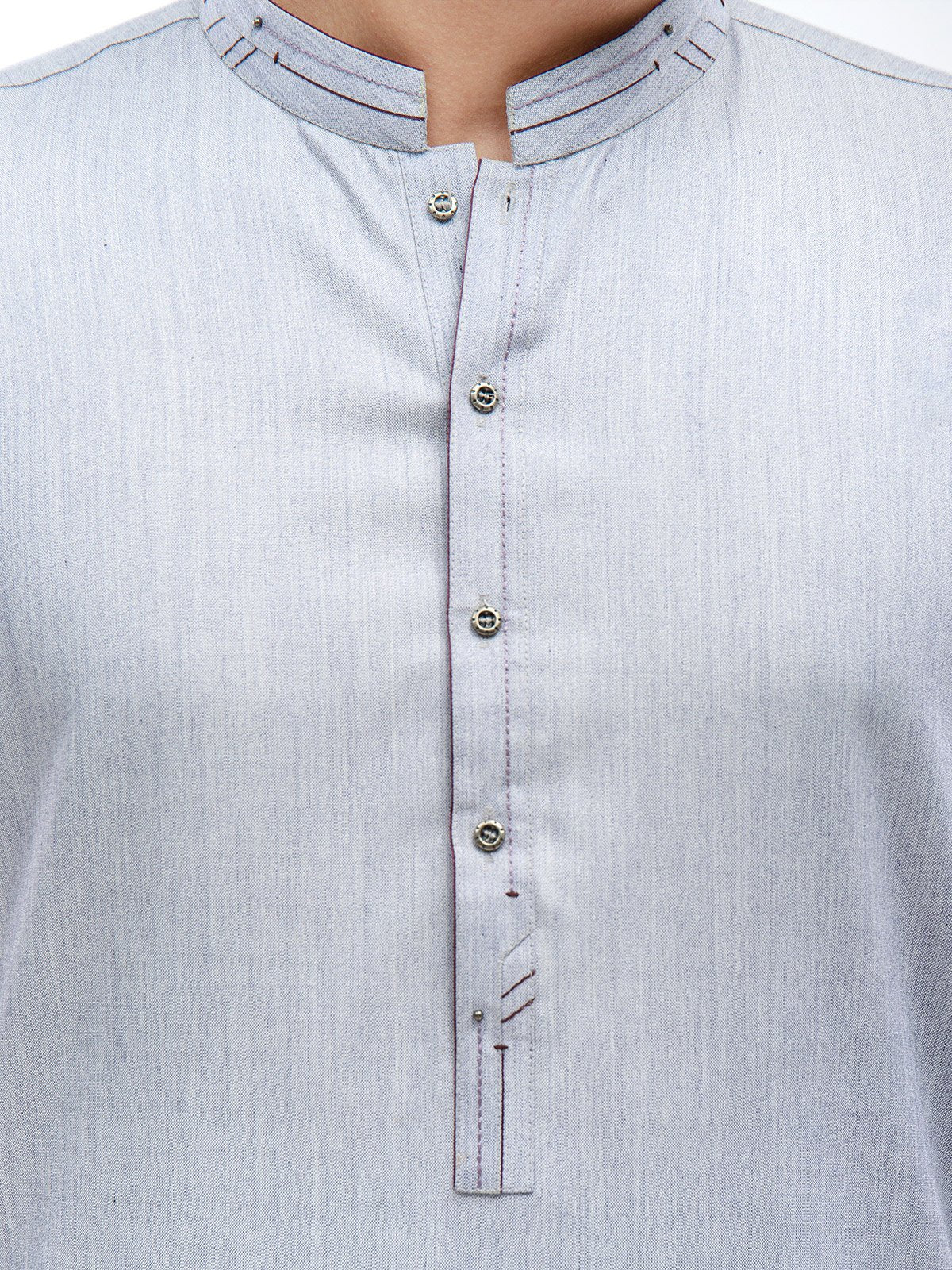 Men's Light Purple Shalwar Kameez - EMTSW21S-99164 - Image 3