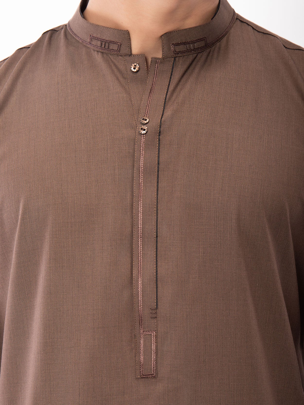 Men's Brown Shalwar Kameez - EMTSW22S-99131 - Image 3