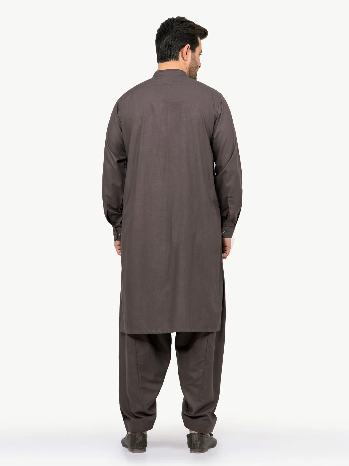 Men's Brown Shalwar Kameez - EMTSW22S-99183 - Image 4