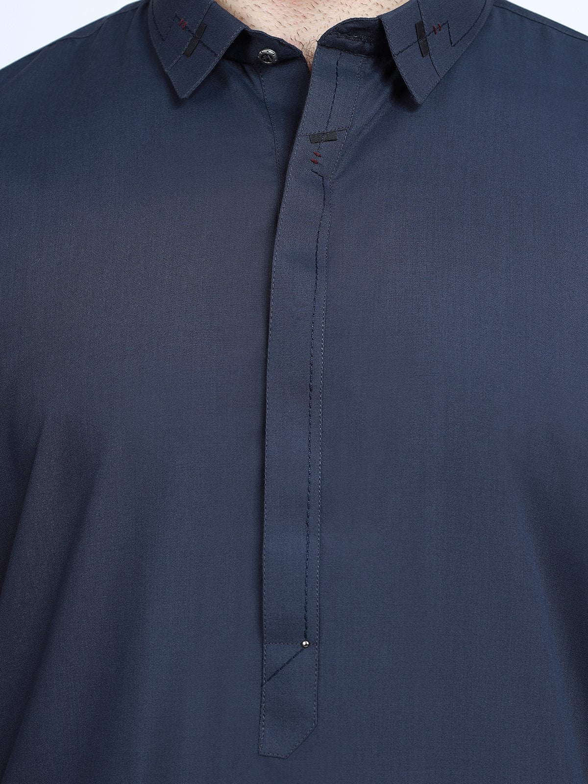 Men's Navy Shalwar Kameez - EMTSW22S-99198 - Image 4