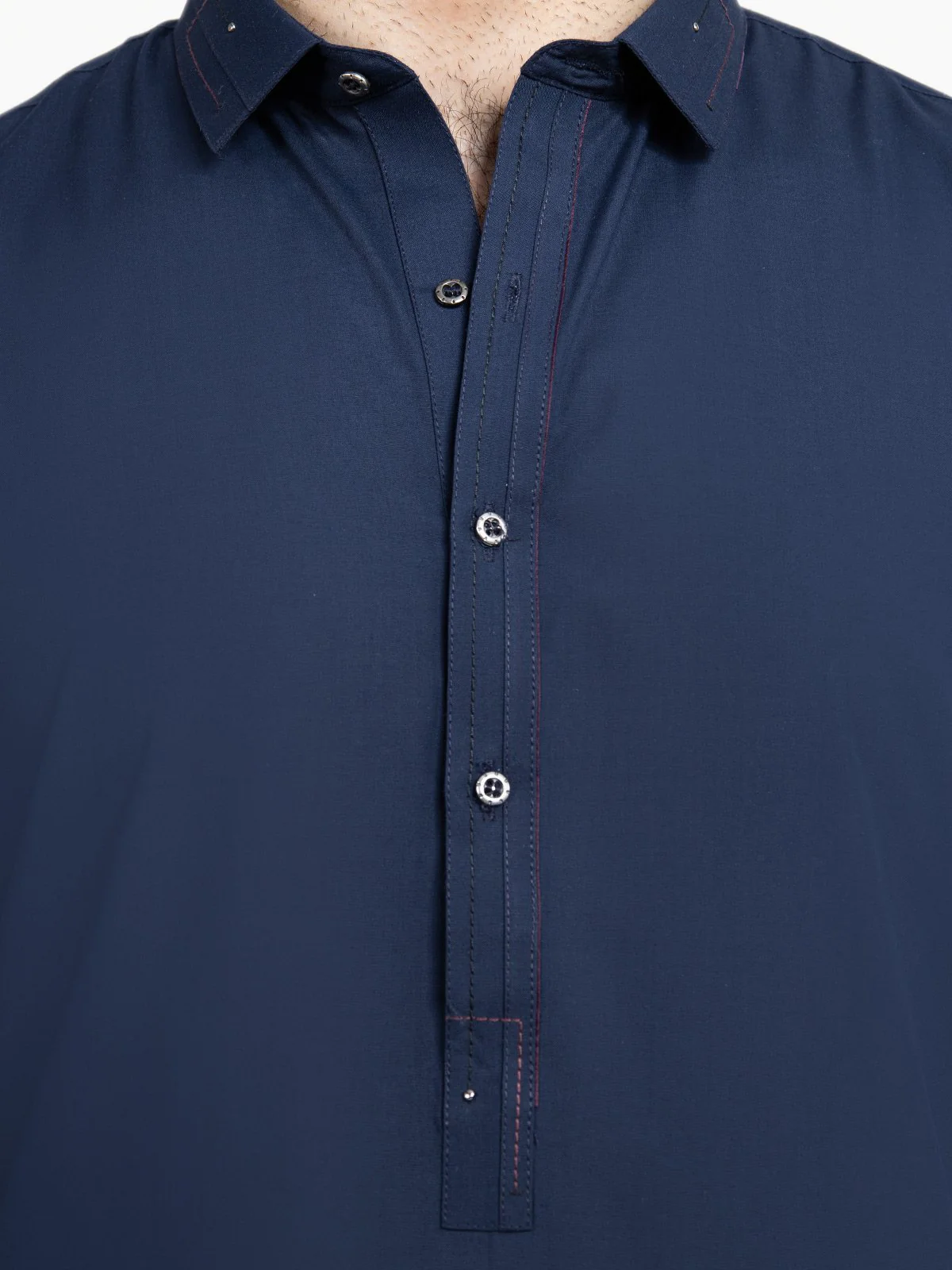 Men's Navy Shalwar Kameez - EMTSW22S-99200 - Image 3