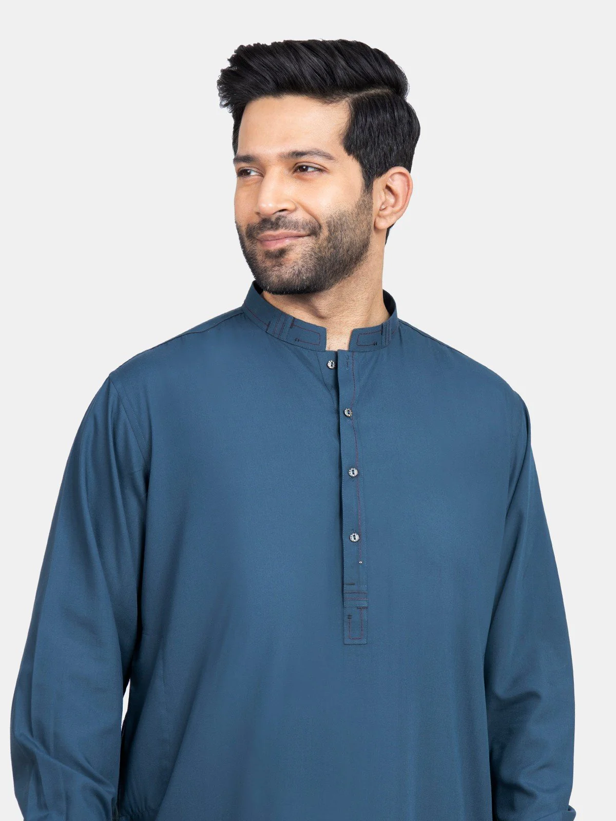 Men's Teal Shalwar Kameez - EMTSW22S-99201 - Image 2